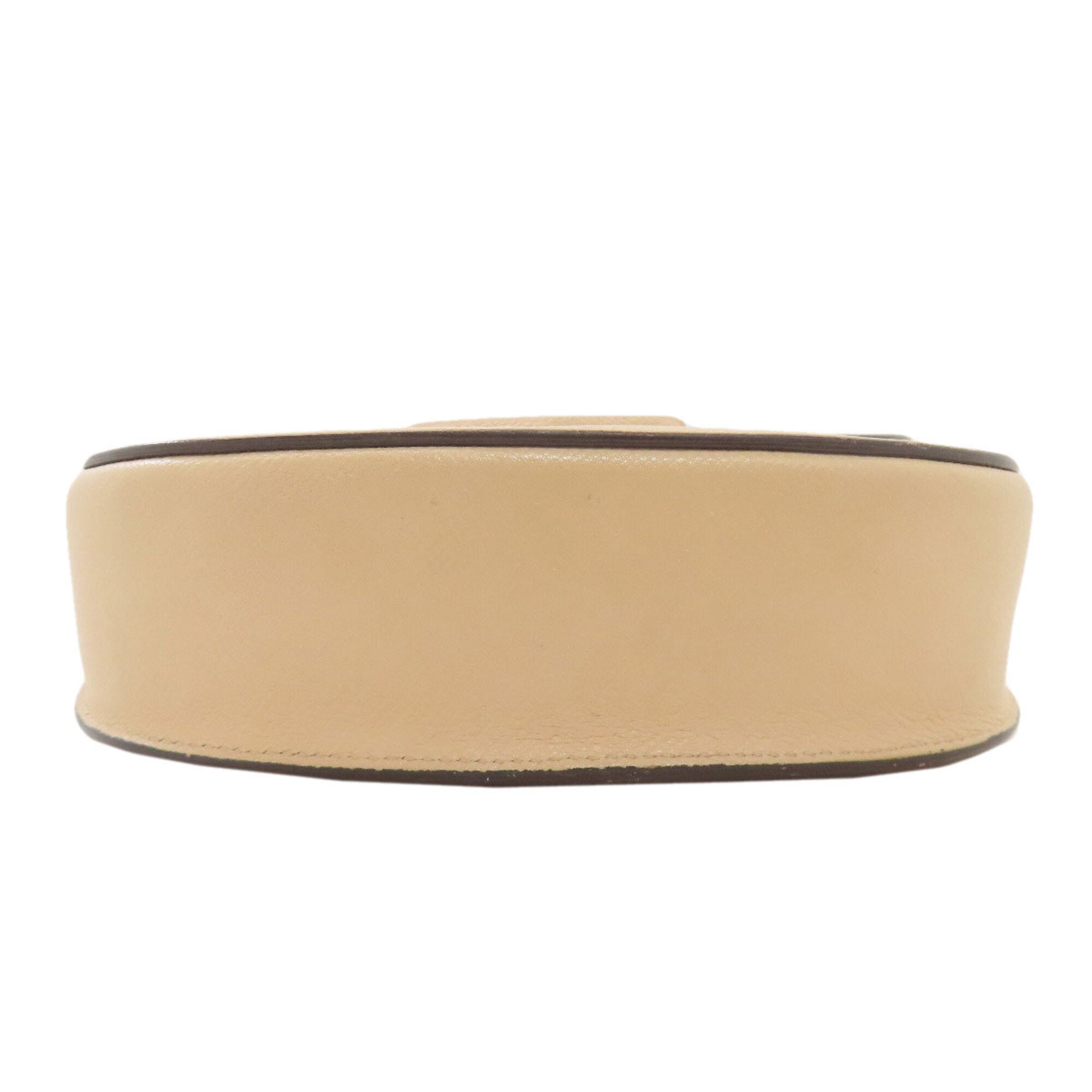 Celine Beige Leather Shoulder Bag (Pre-Owned)