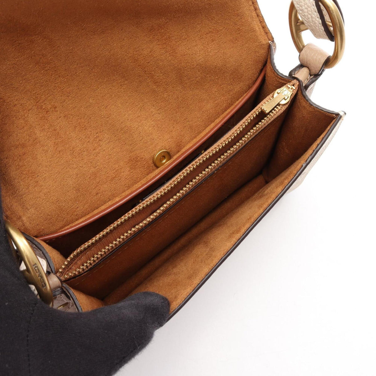 Coach White Leather Handbag Shoulder Bag (Pre-Owned)