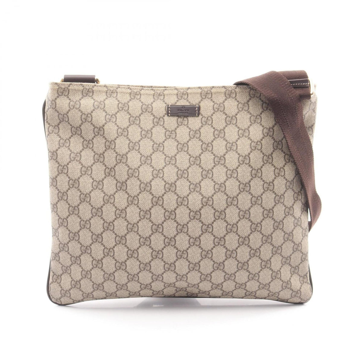 Gucci Beige Brown Pvc Leather Handbag Shoulder Bag (Pre-Owned)
