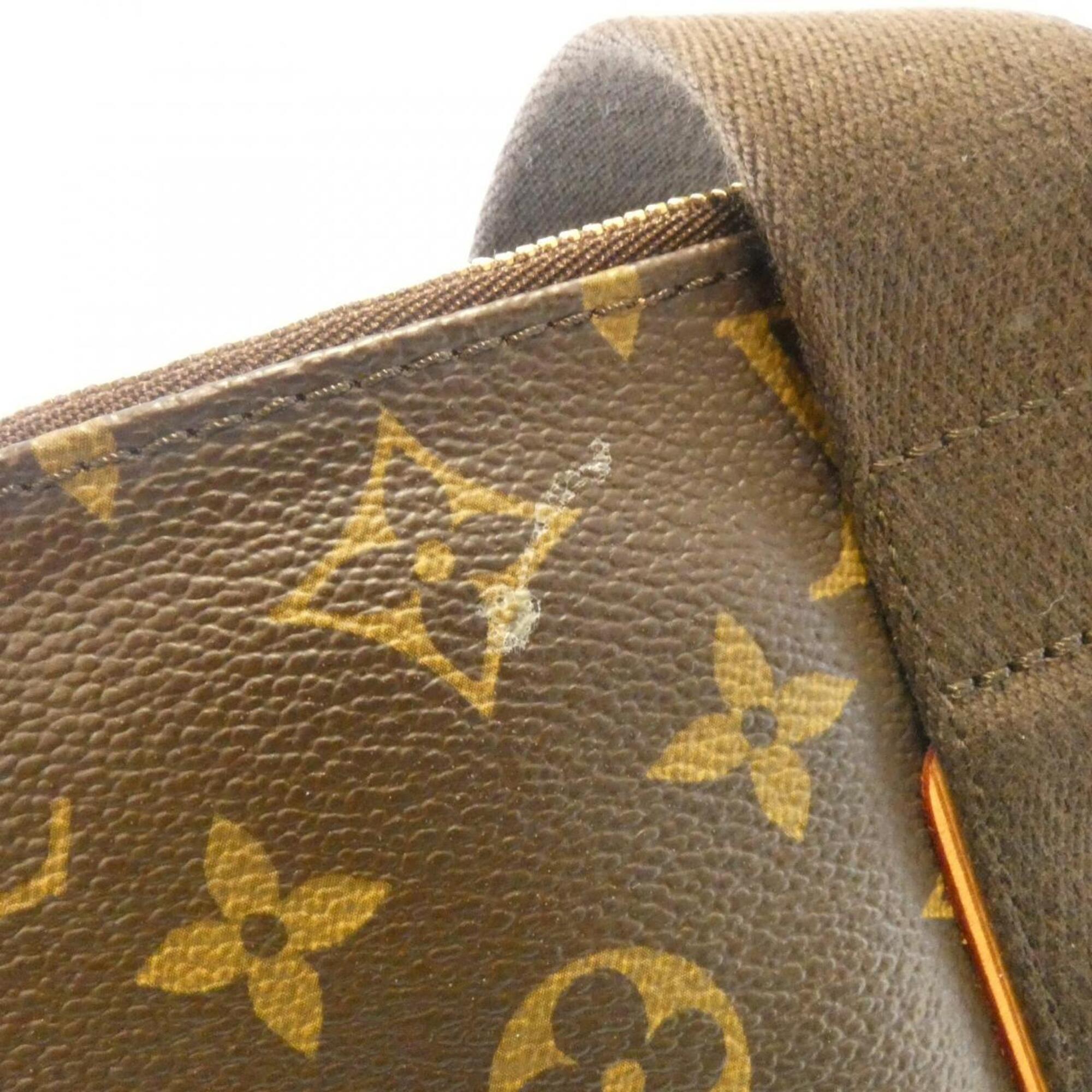 Louis Vuitton Marron Coated Canvas Handbag (Pre-Owned)