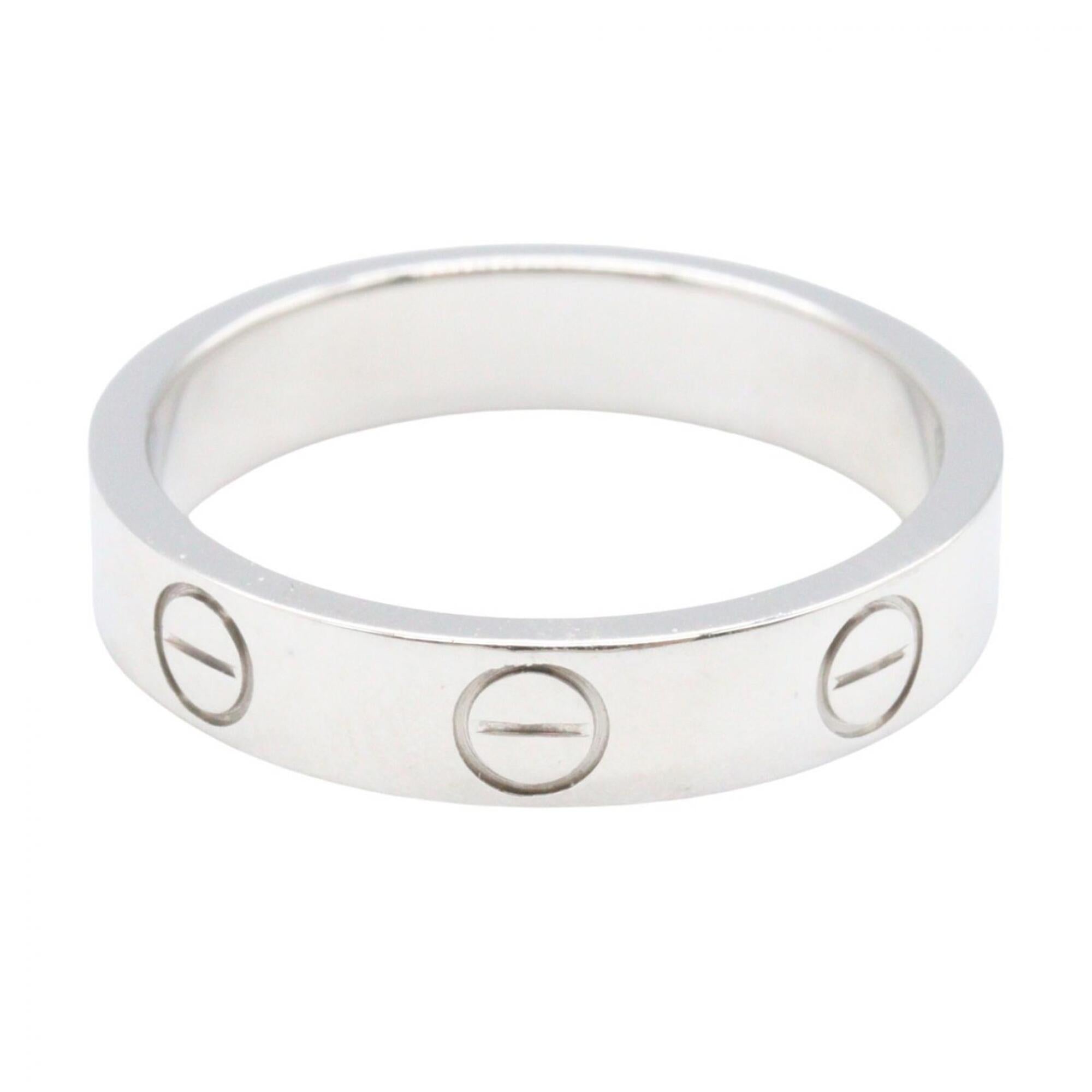 Cartier Silver White Gold Band Ring (Pre-Owned)