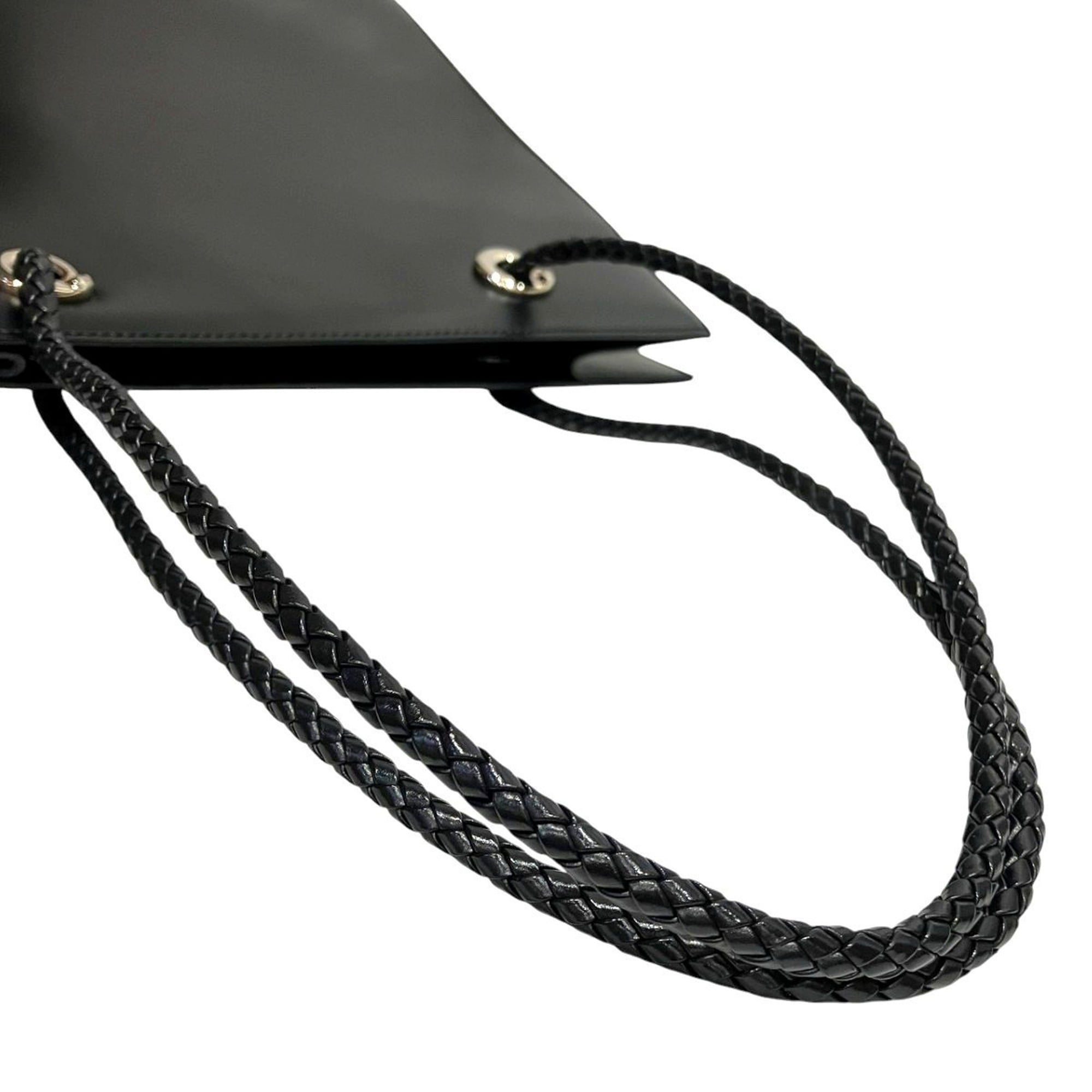 Cartier Panthère Black Leather Tote Bag (Pre-Owned)