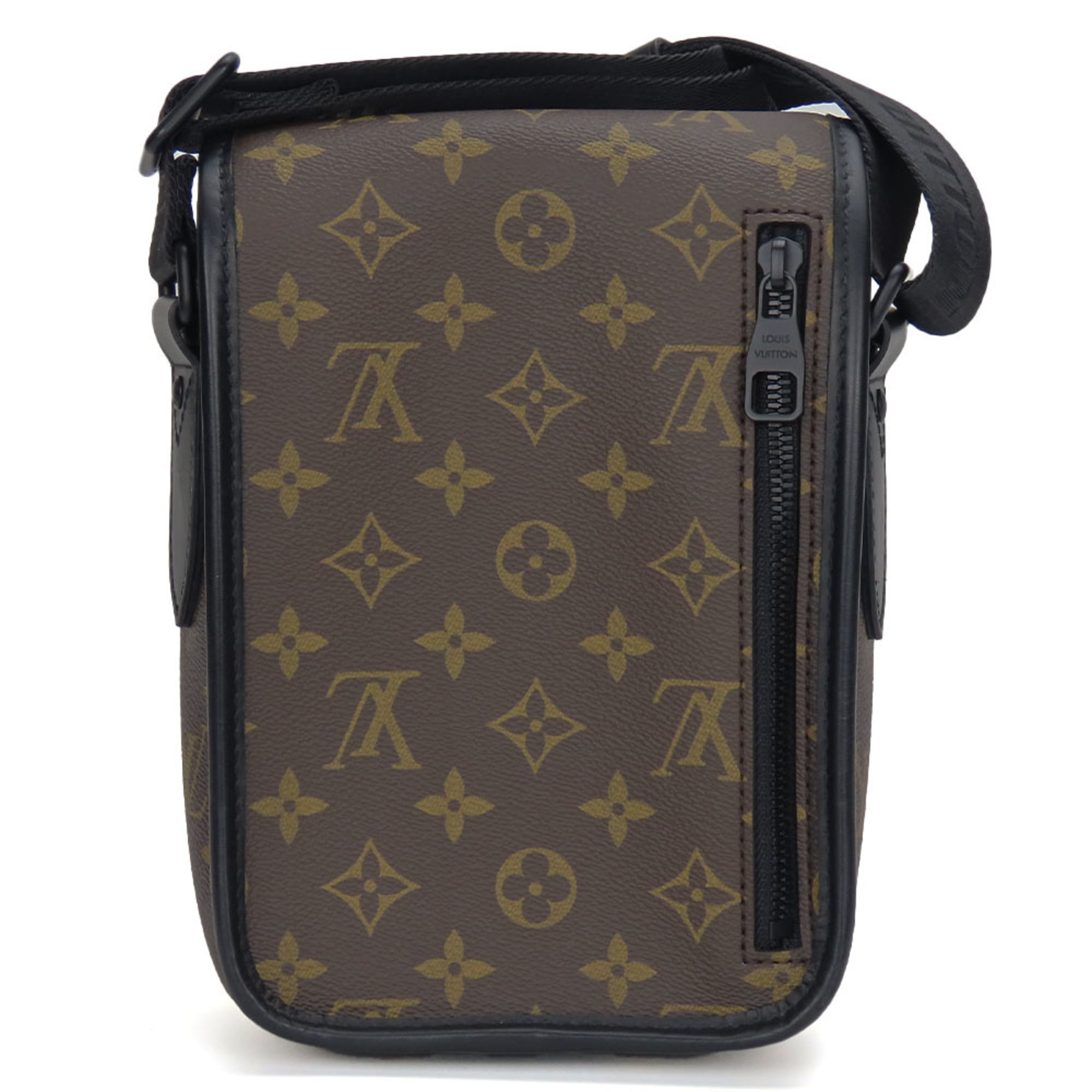 Louis Vuitton Monogram Macassar Black Brown Shoulder Bag (Pre-Owned)