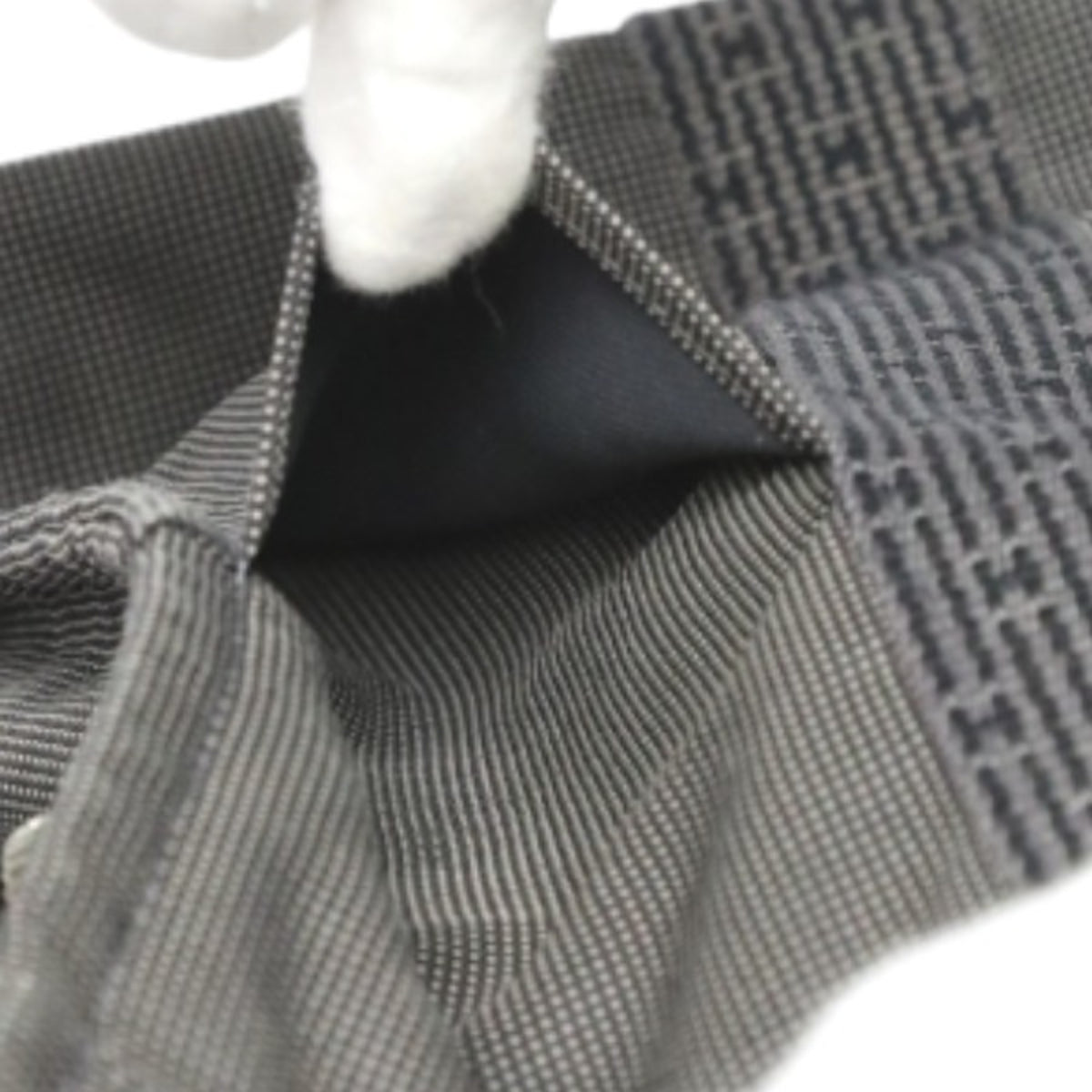 Hermes Gray Canvas Tote Bag (Pre-Owned)
