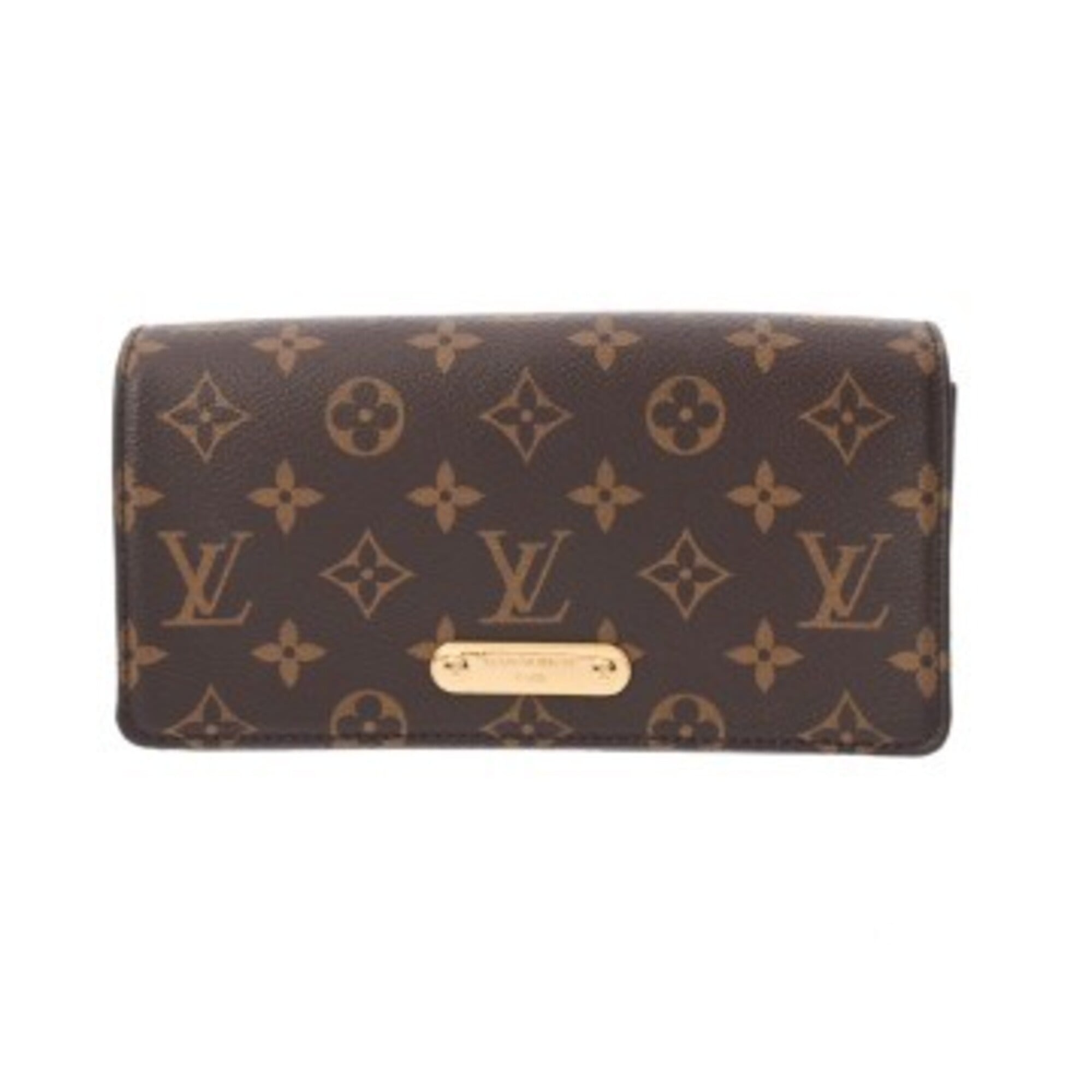 Louis Vuitton Brown Monogram Canvas Chain/Shoulder Wallet (Pre-Owned)