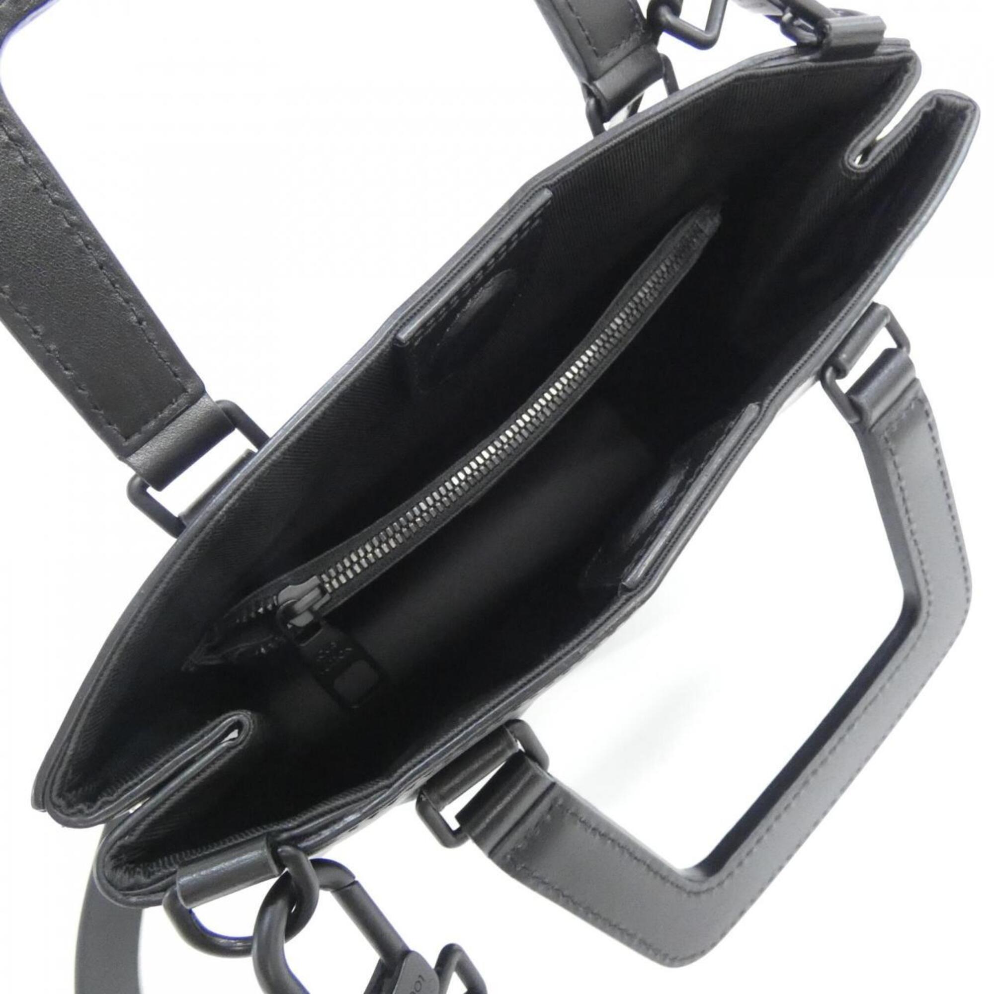 Louis Vuitton Black Leather Handbag (Pre-Owned)
