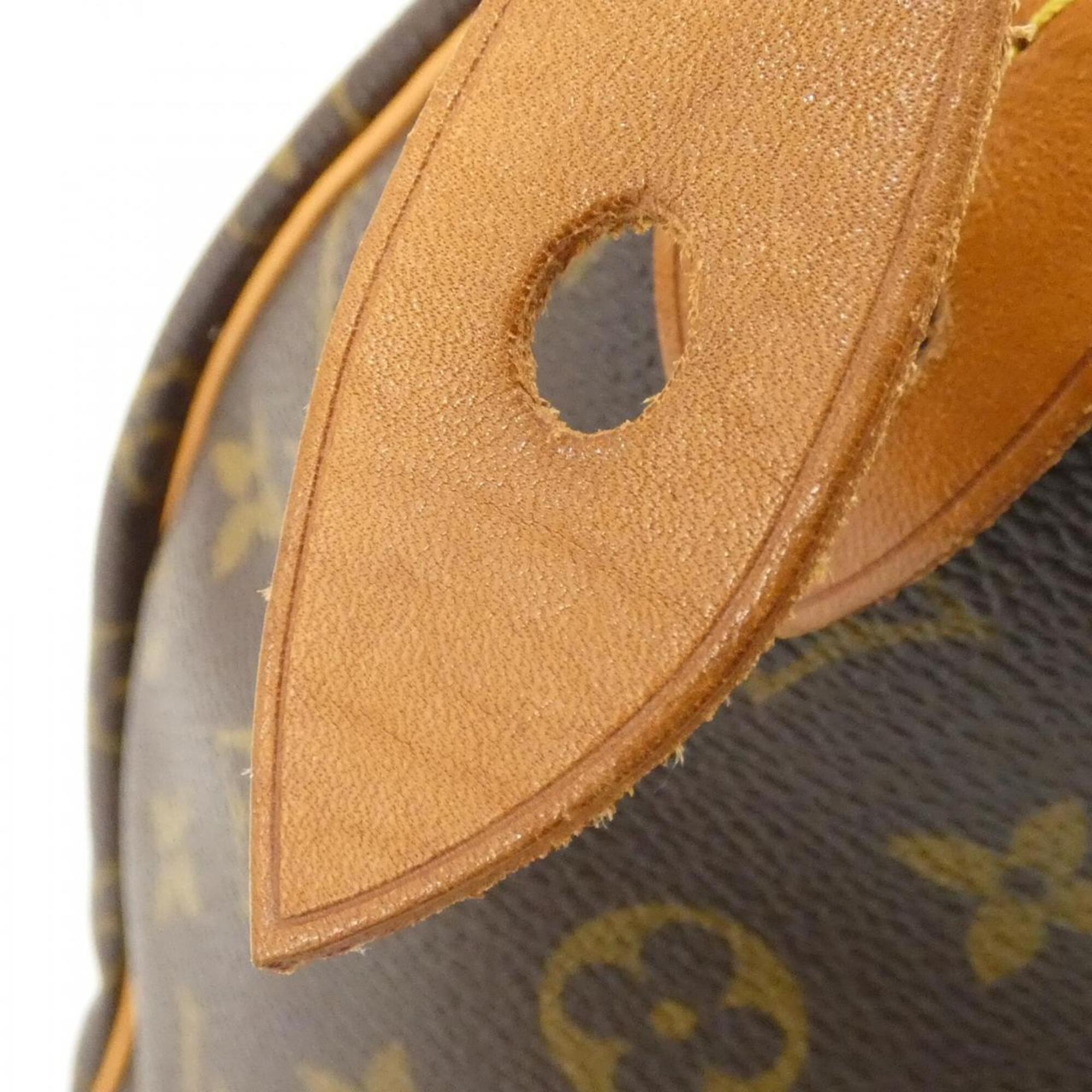 Louis Vuitton Monogram Marron Coated Canvas Boston Bag (Pre-Owned)