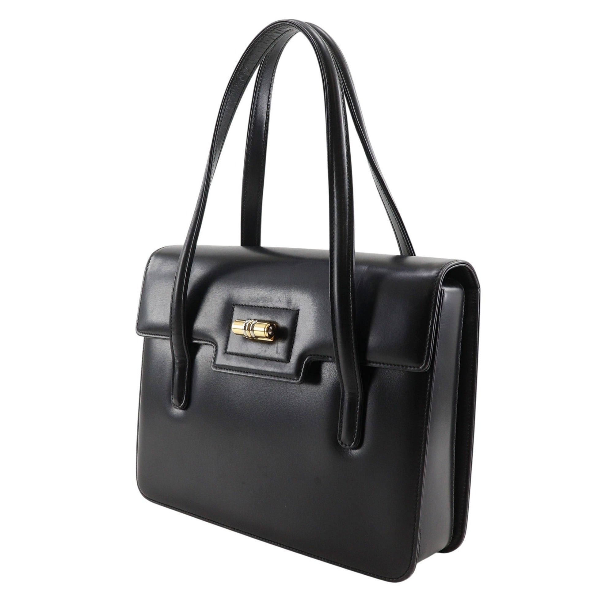 Gucci Black Leather Handbag (Pre-Owned)