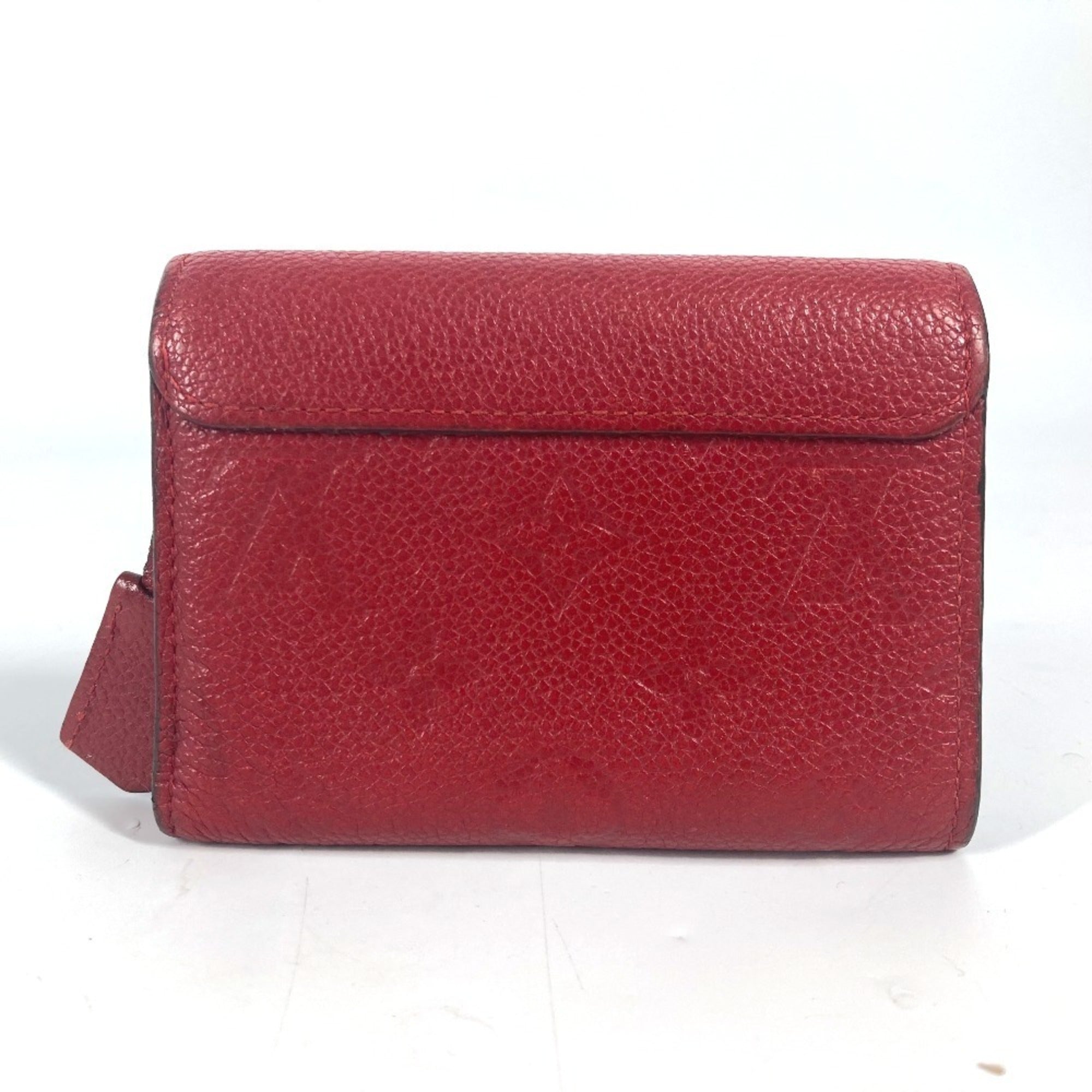 Louis Vuitton Cerise Red Color Monogram Empreinte Wallet (Tri-Fold) (Pre-Owned)