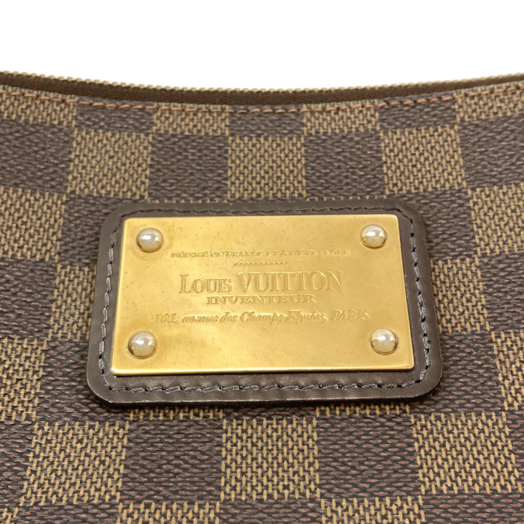 Louis Vuitton Damier Damier Canvas Ebene Damier Canvas Handbag (Pre-Owned)