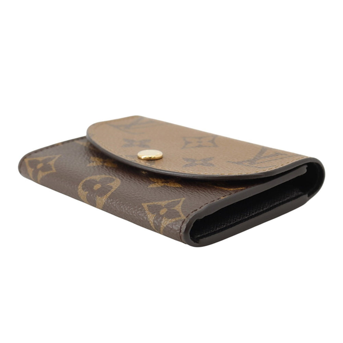 Louis Vuitton Monogram Reverse Black Noir Monogram Reverse Monogram Coin Purse/Coin Case (Pre-Owned)