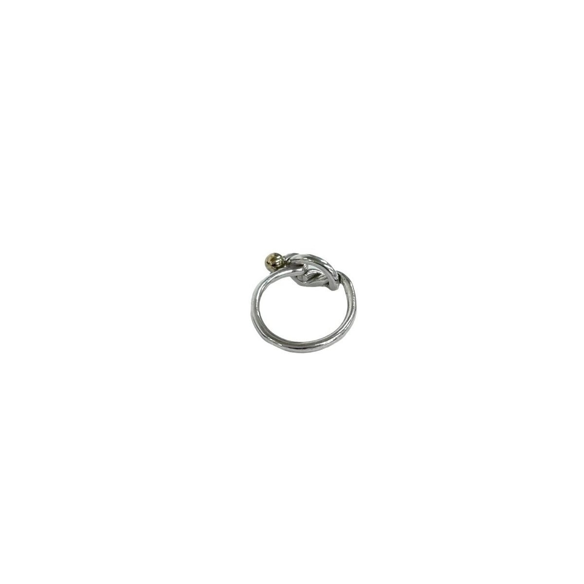 Tiffany Gold Silver Yellow Gold (18K) Silver 925 Band Ring (Pre-Owned)