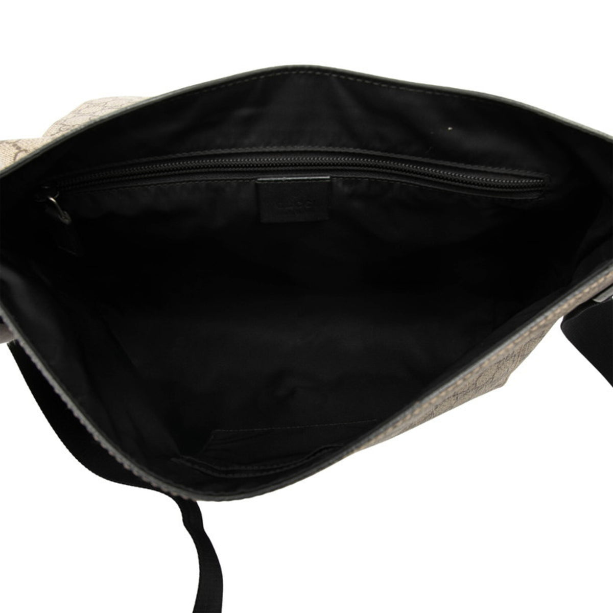Gucci Sherry Line Beige Pvc Messenger Bag Shoulder Bag (Pre-Owned)