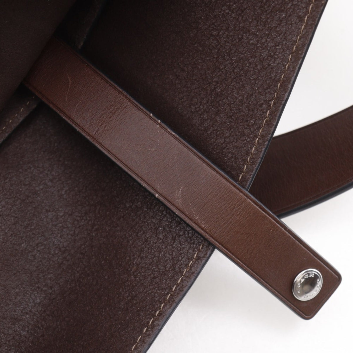 Coach Brown Leather Messenger Bag (Pre-Owned)