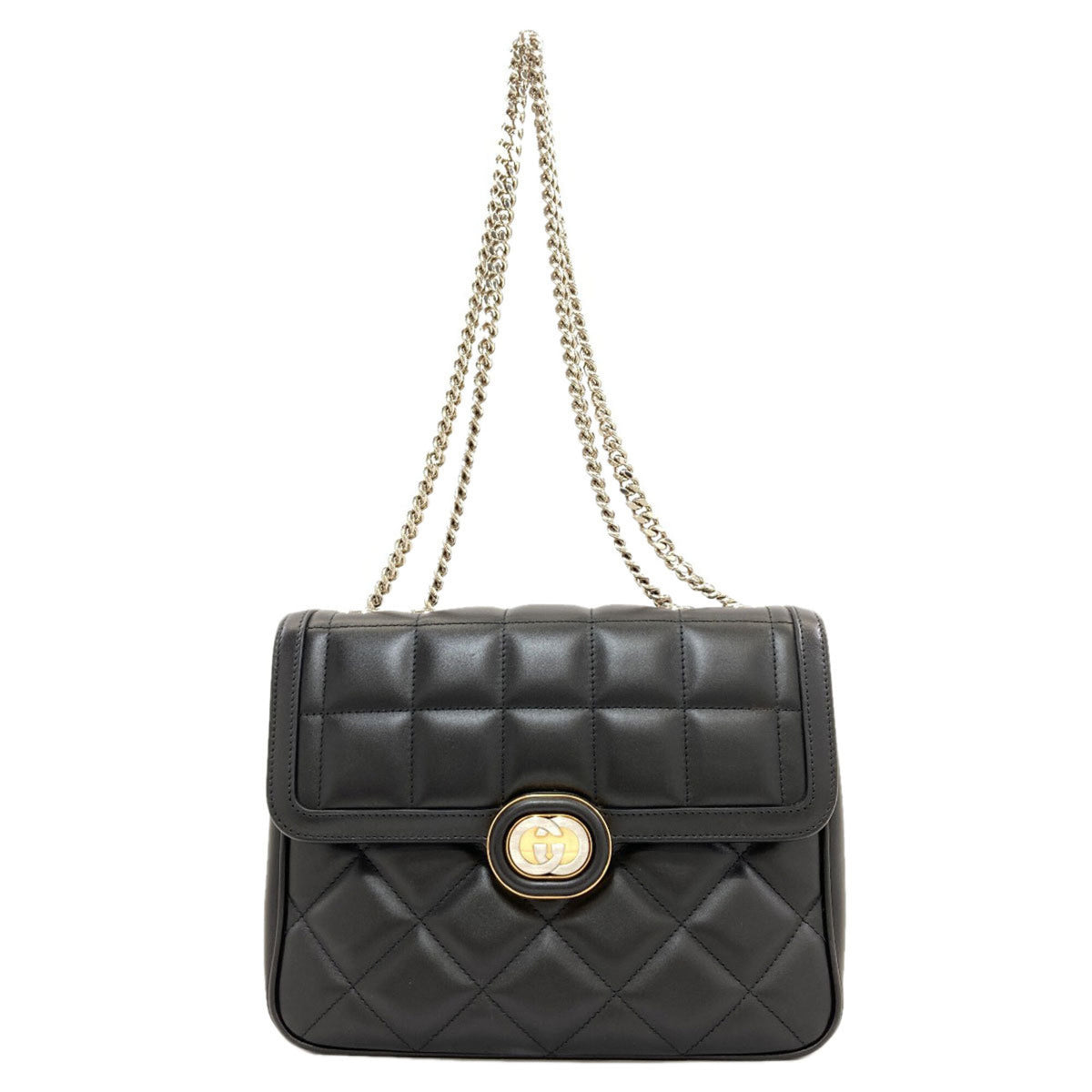 Gucci Black Leather Shoulder Bag (Pre-Owned)