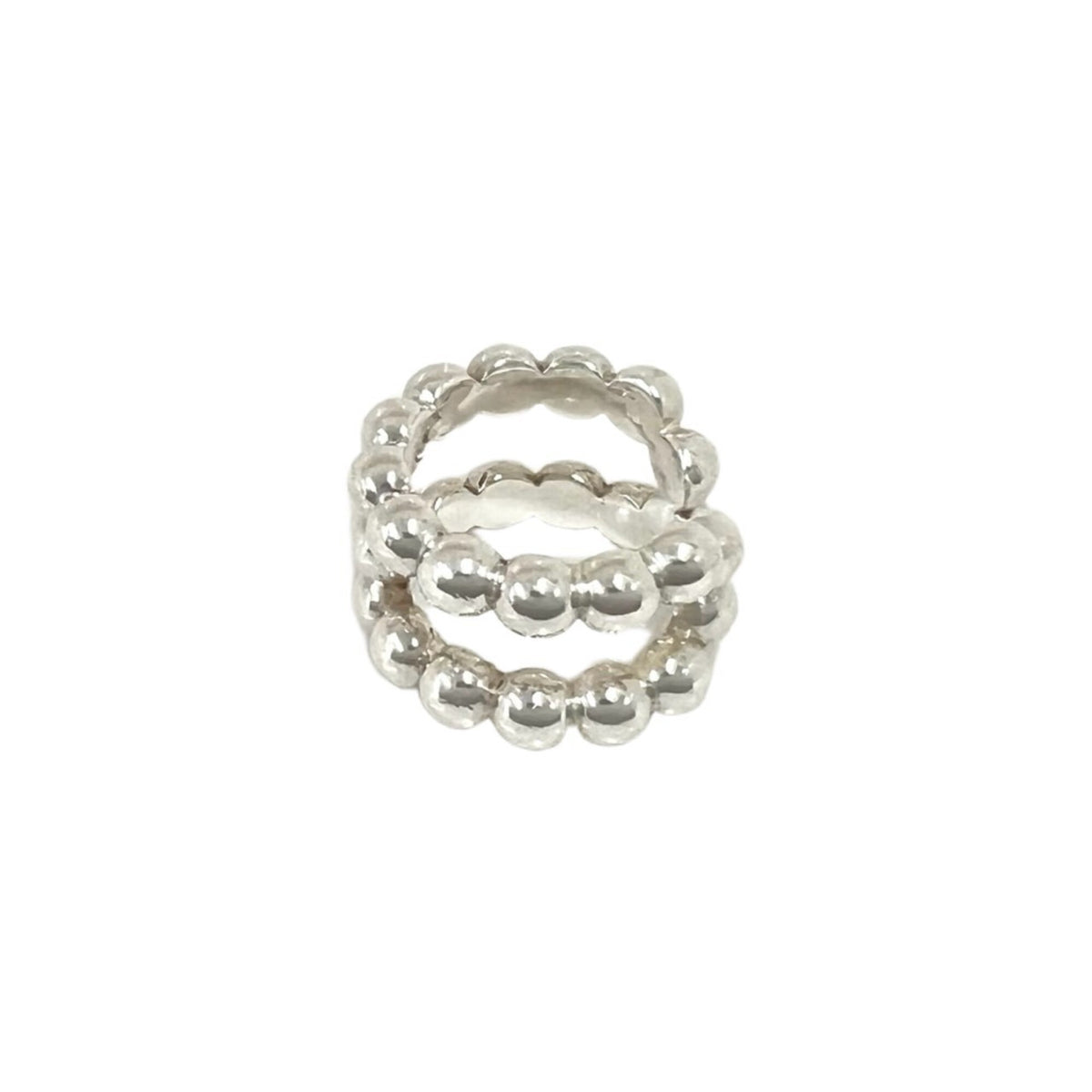 Hermes Silver Silver 925 Band Ring (Pre-Owned)