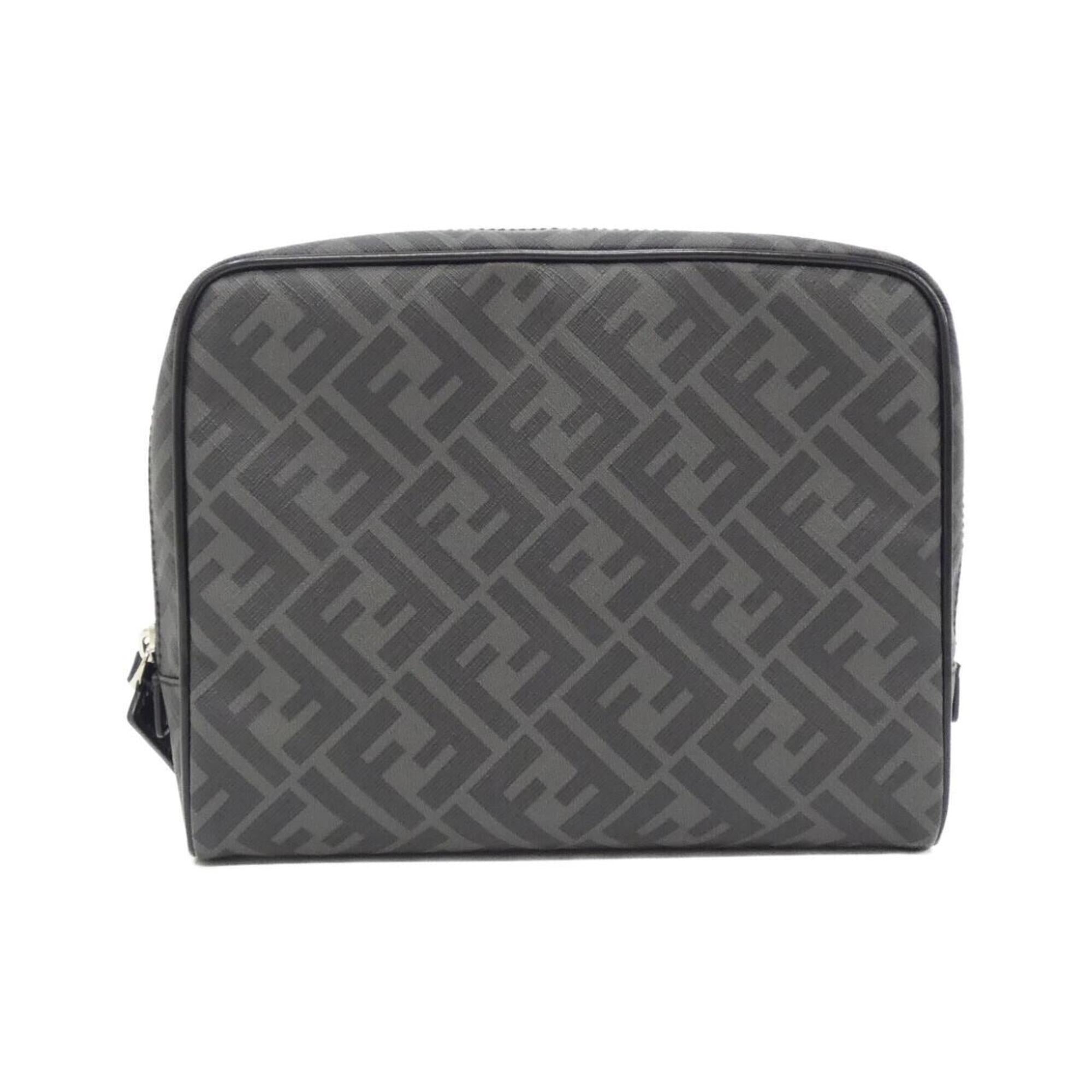 Fendi Black Coated Canvas Handbag Pouch (Pre-Owned)
