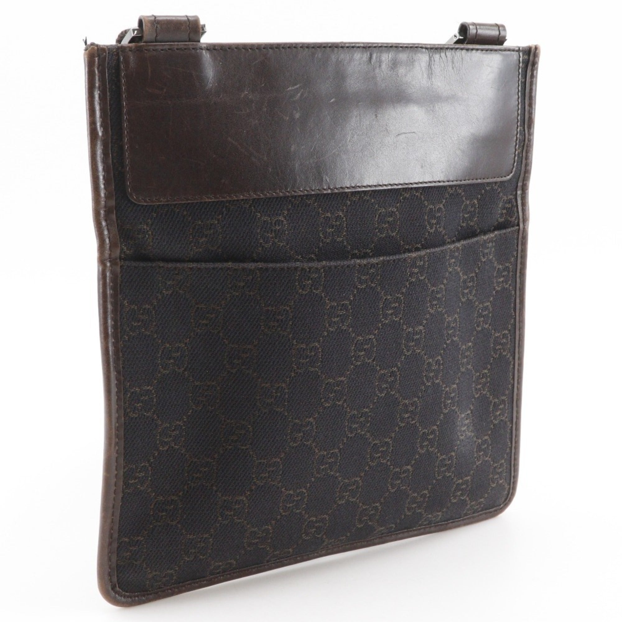 Gucci Brown Gg Canvas Shoulder Bag (Pre-Owned)