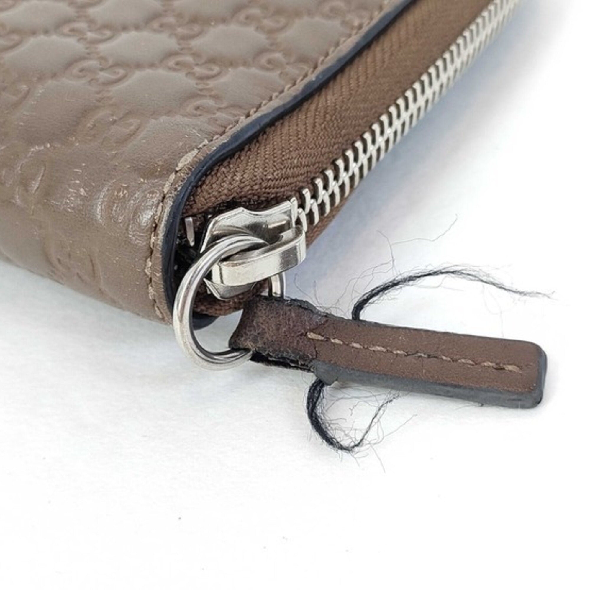Gucci Brown Leather Coin Purse/Coin Case (Pre-Owned)