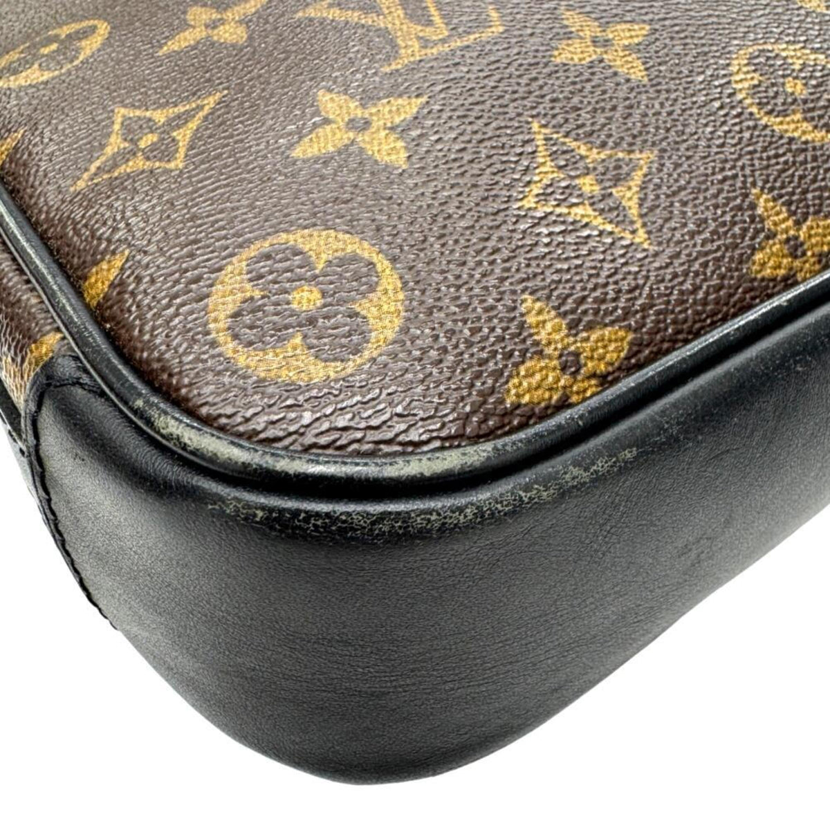 Louis Vuitton Black Brown Monogram Shoulder Bag (Pre-Owned)