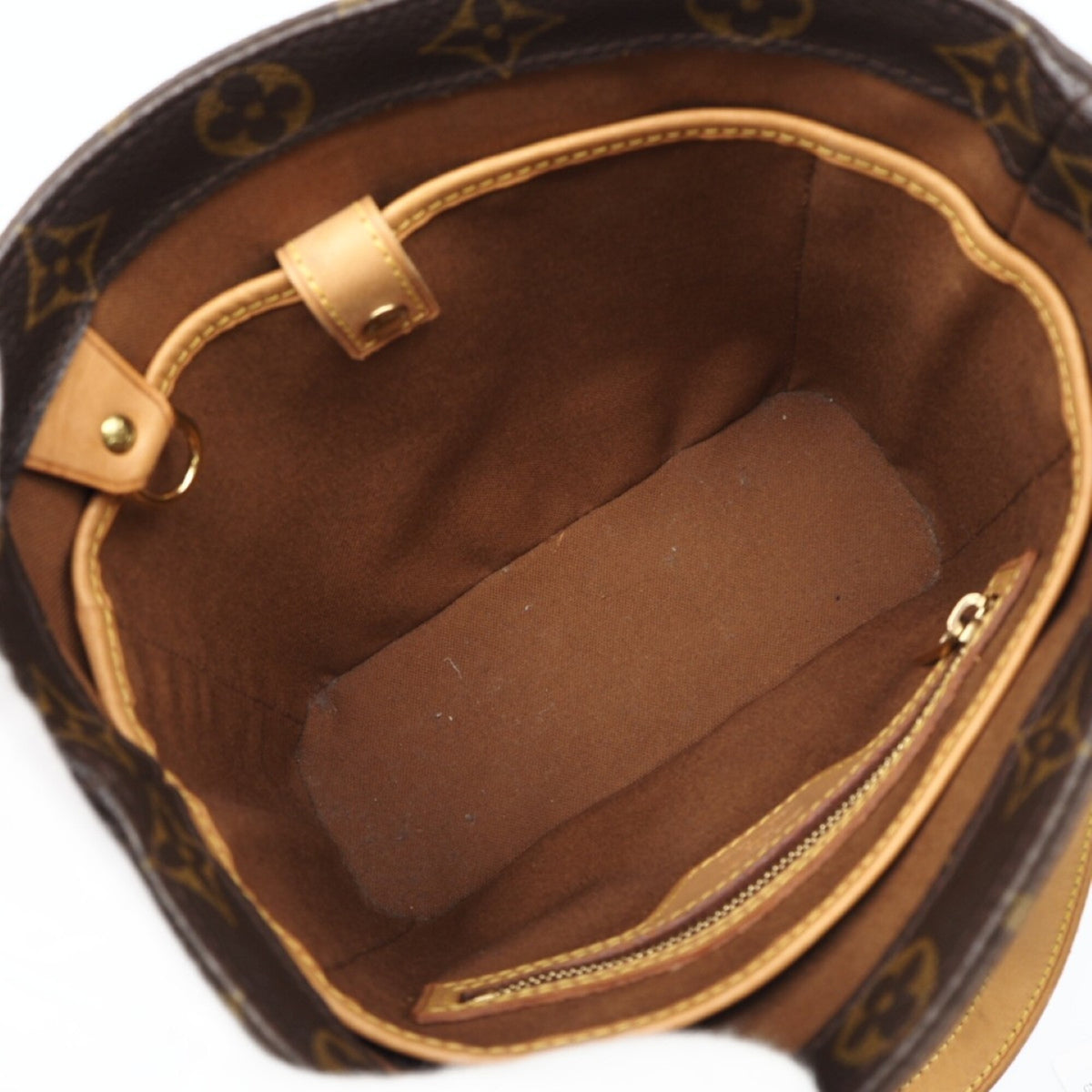Louis Vuitton Monogram Brown Coated Canvas Leather Handbag (Pre-Owned)