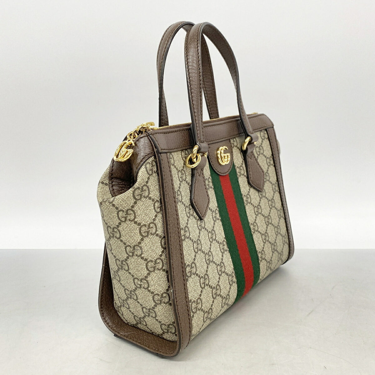 Gucci Brown Pvc Handbag (Pre-Owned)