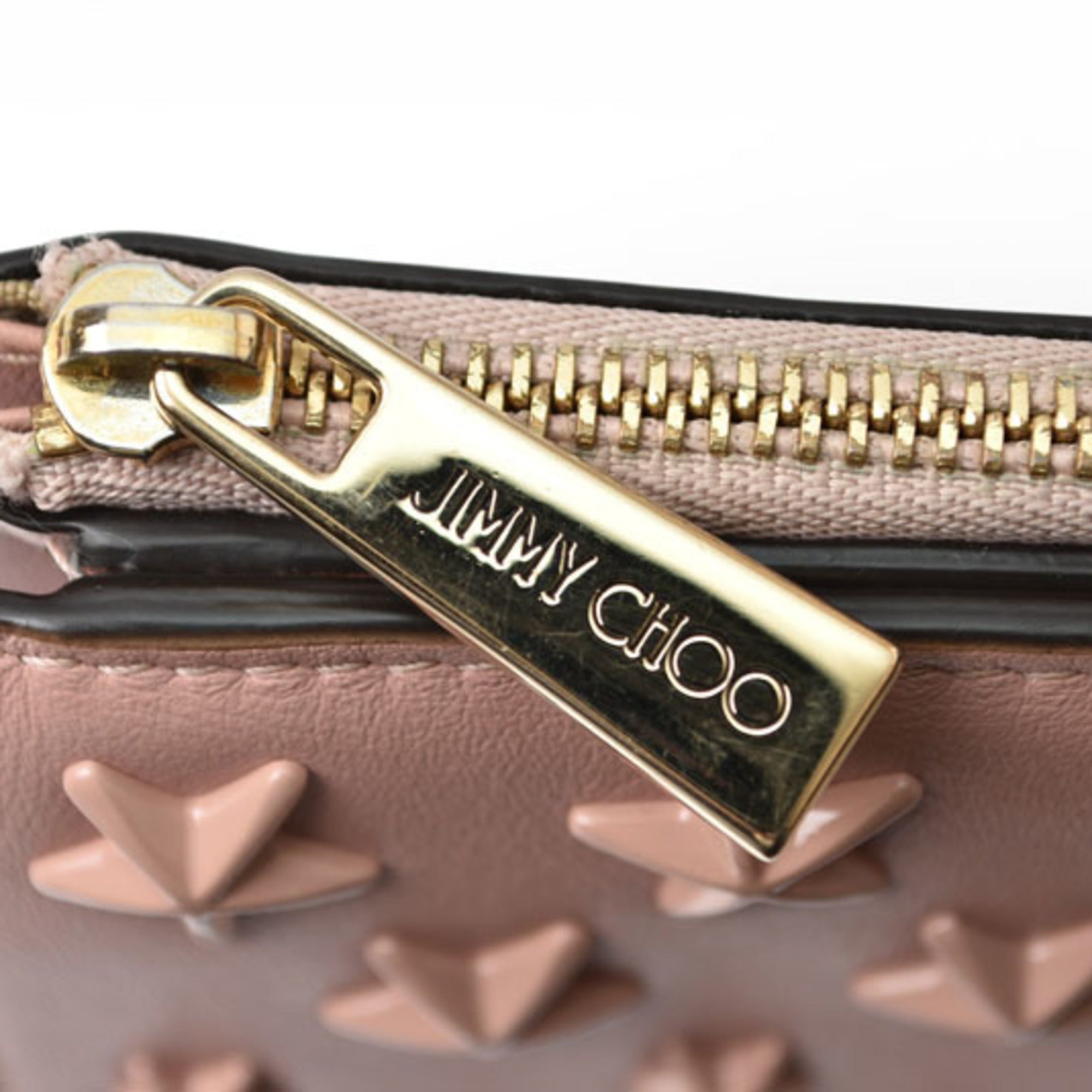 Jimmy Choo Pink Leather Wallet (Bi-Fold) (Pre-Owned)