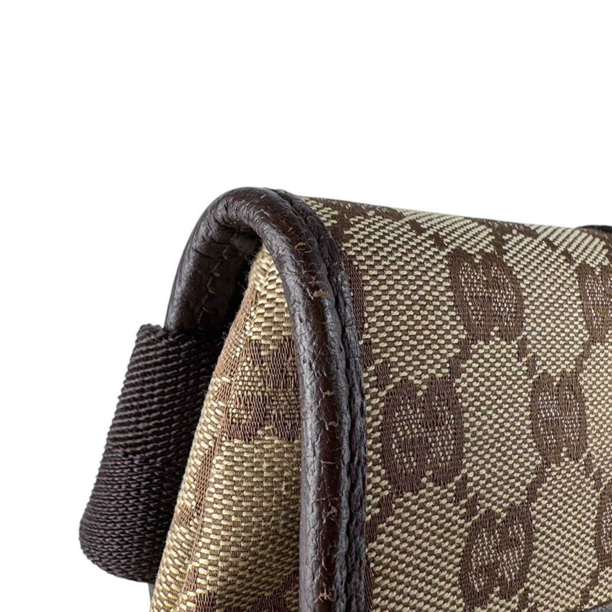 Gucci Brown Gg Canvas Fanny Pack Sling Bag (Pre-Owned)