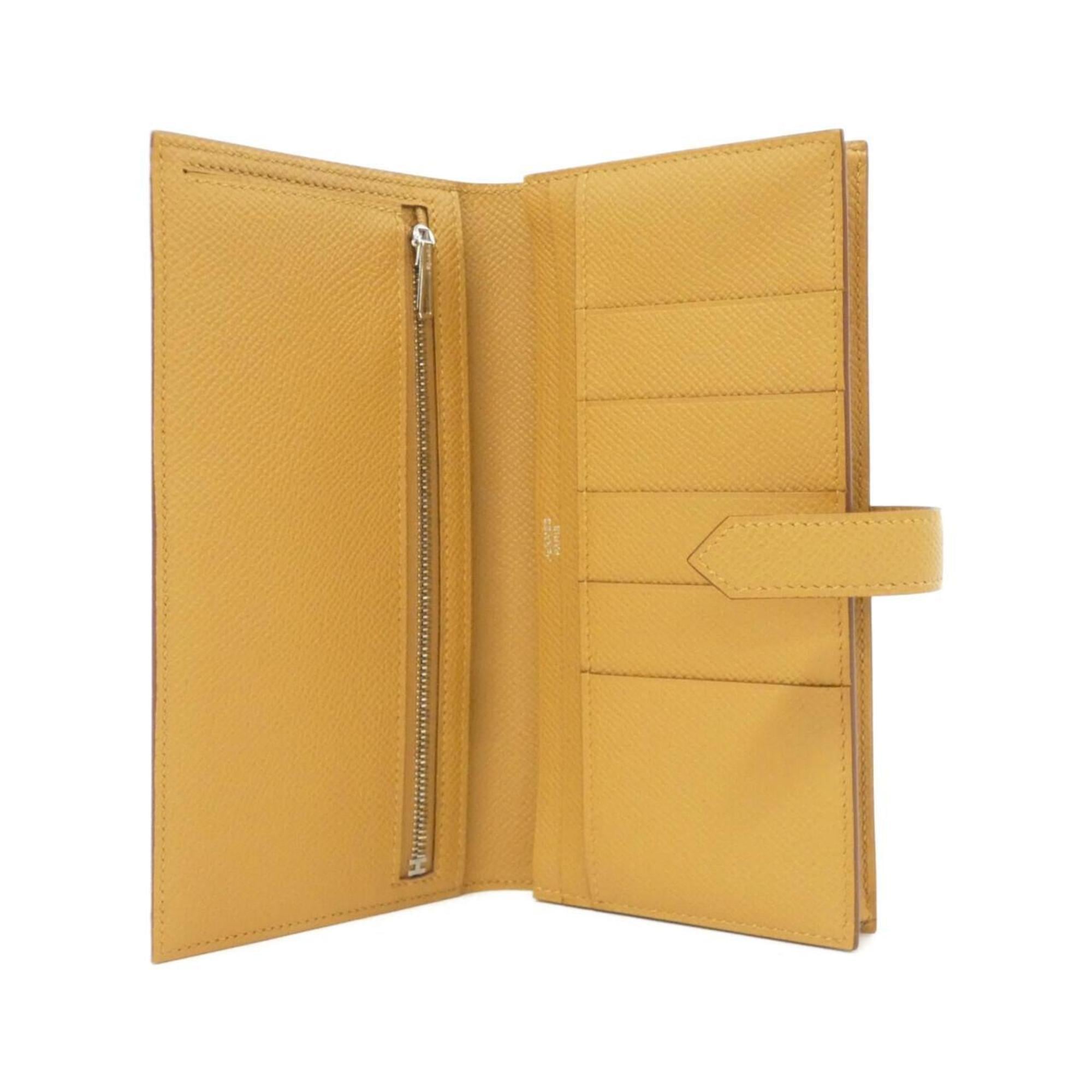 Hermes Brown Epsom Leather Long Wallet (Bi-Fold) (Pre-Owned)