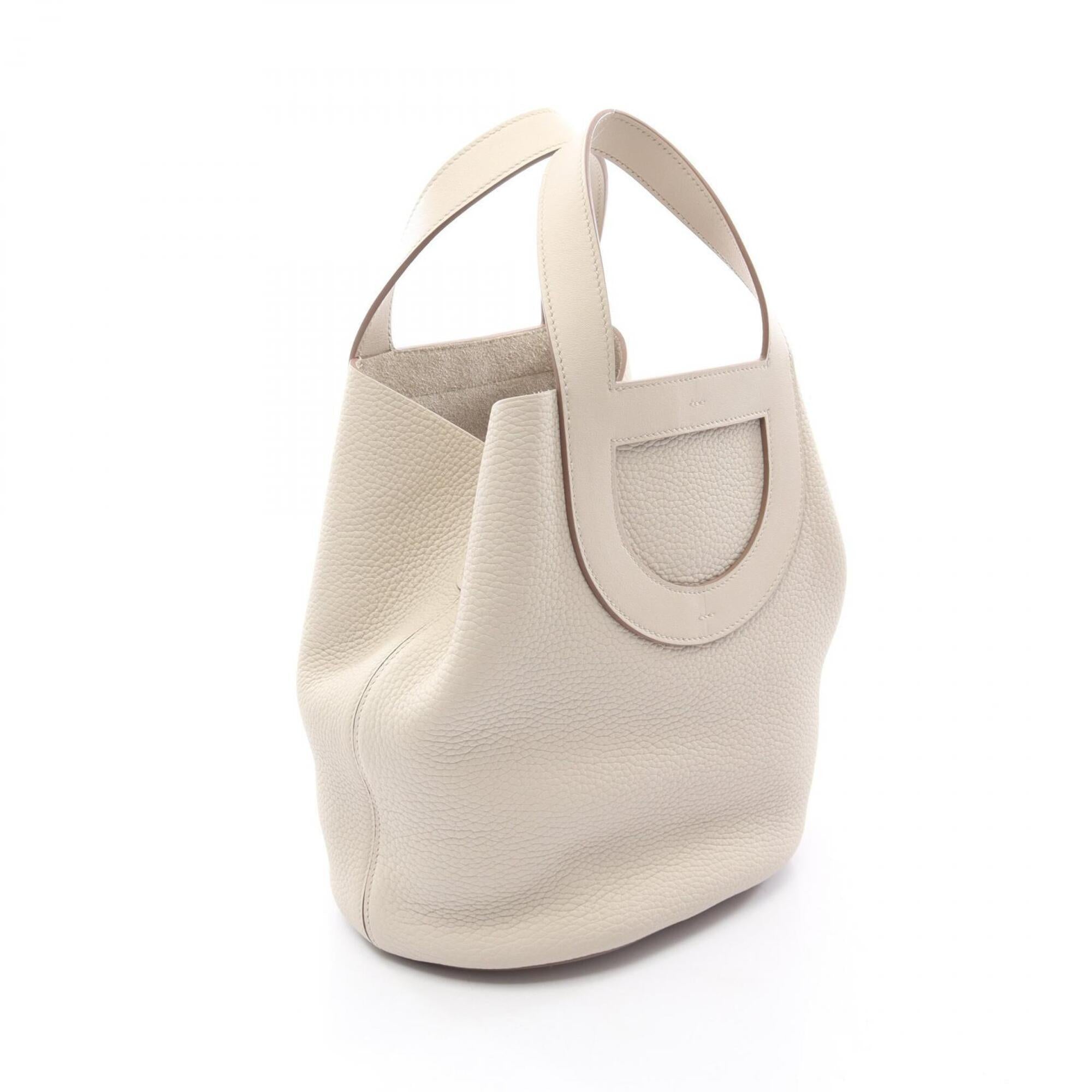 Hermes Beige Taurillon Clemence Leather Swift Leather Handbag (Pre-Owned)