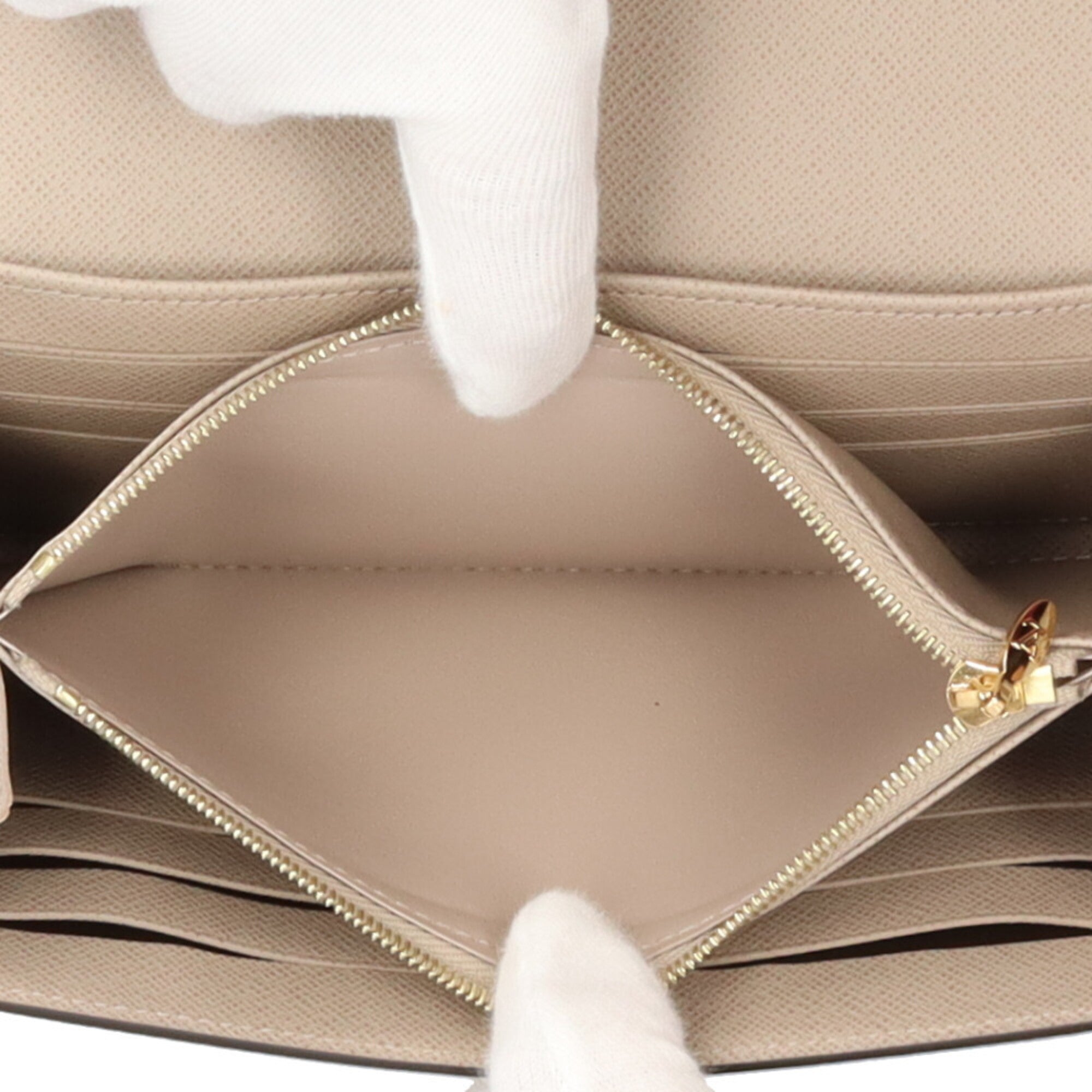 Louis Vuitton Beige Epi Leather Long Wallet (Tri-Fold) (Pre-Owned)