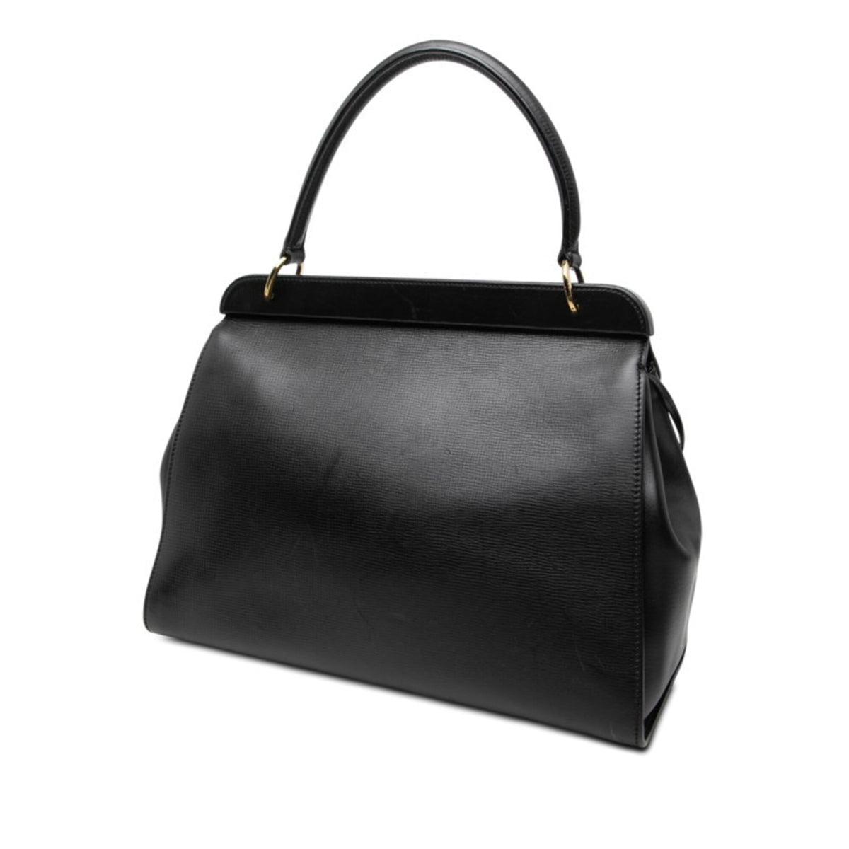 Gucci Black Leather Handbag Pouch (Pre-Owned)