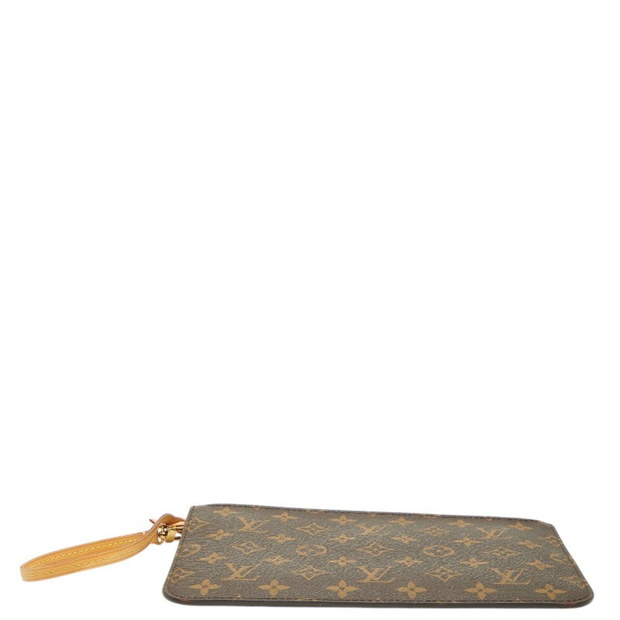 Louis Vuitton Brown Cerise Red Color Pvc Leather Clutch Bag Handbag Pouch (Pre-Owned)
