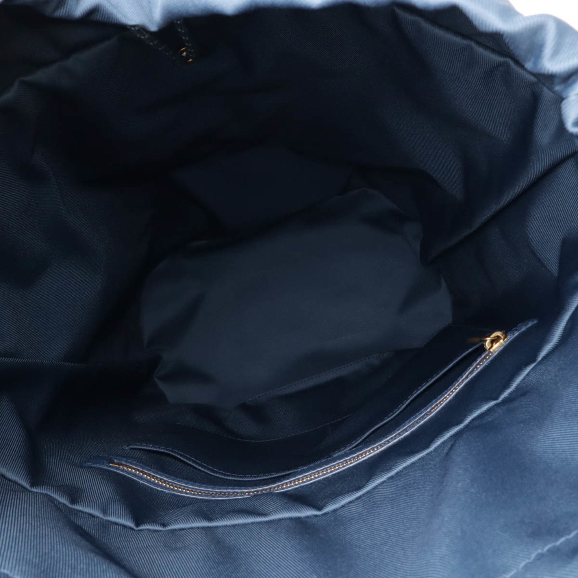 Louis Vuitton Monogram Denim Navy Monogram Denim Leather Backpack Shoulder Bag (Pre-Owned)
