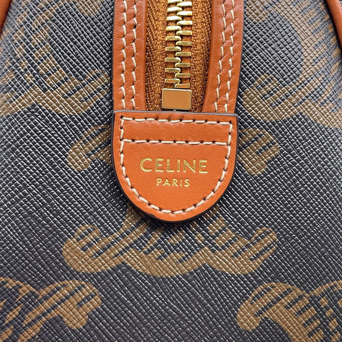 Celine Camel Pvc Leather Handbag Shoulder Bag (Pre-Owned)