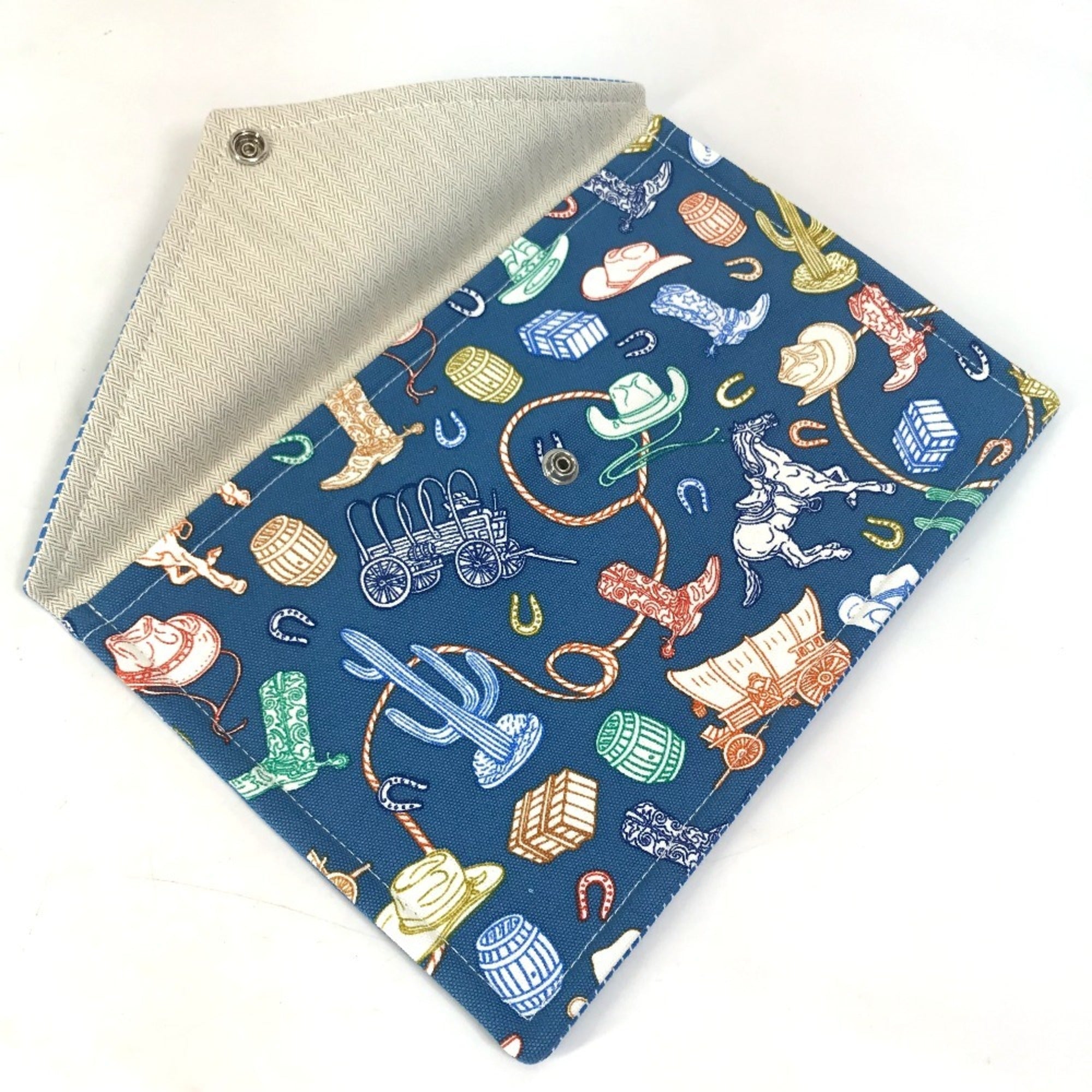Hermes Blue Cotton Pouch (Pre-Owned)