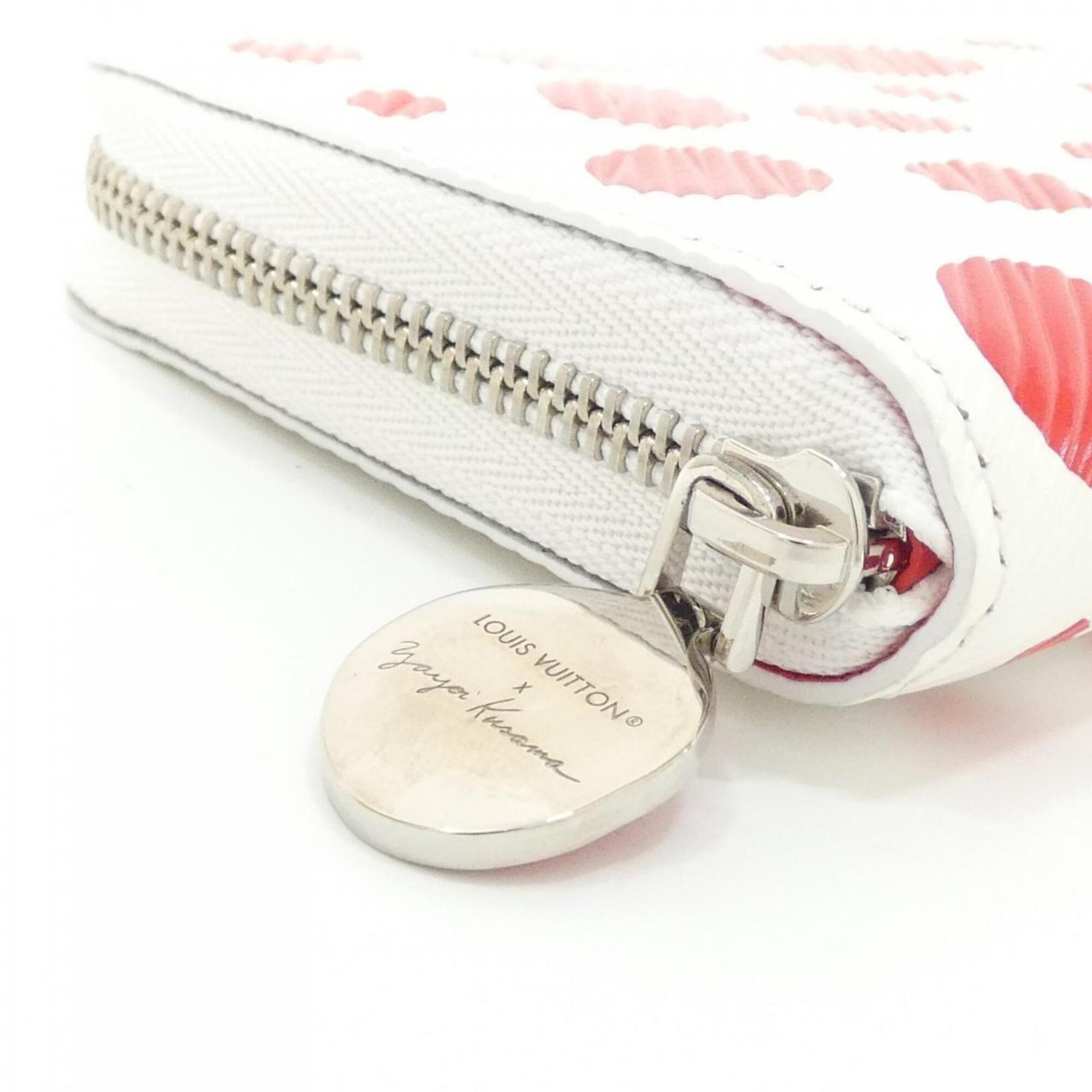 Louis Vuitton Blanc Rouge White Leather Coin Purse/Coin Case (Pre-Owned)