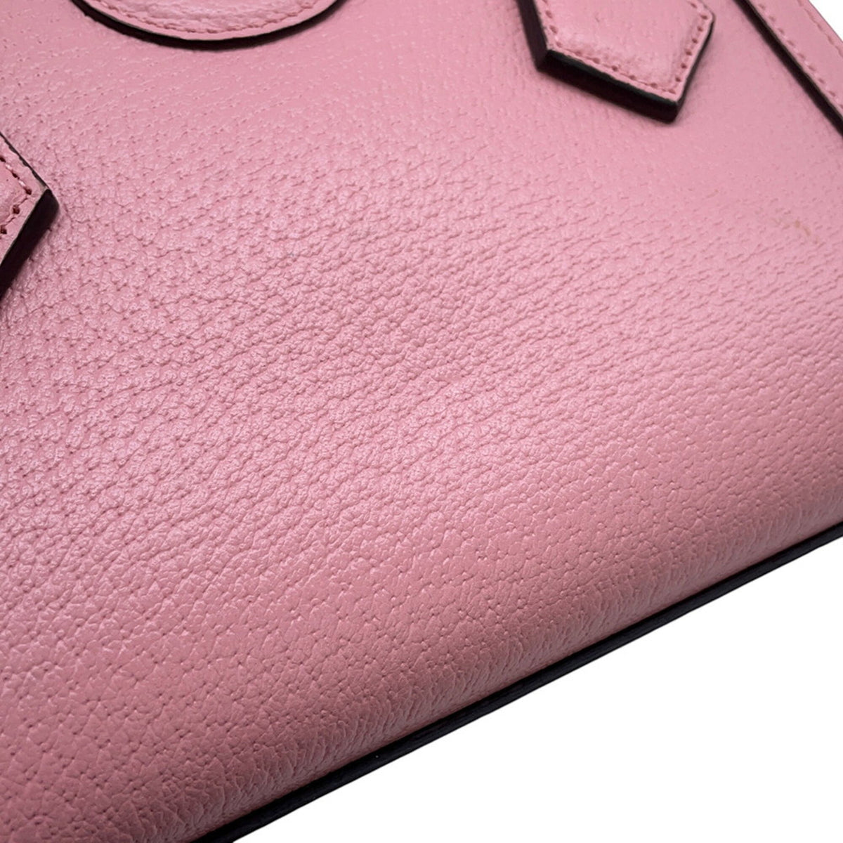 Gucci Pink Leather Handbag Tote Bag (Pre-Owned)