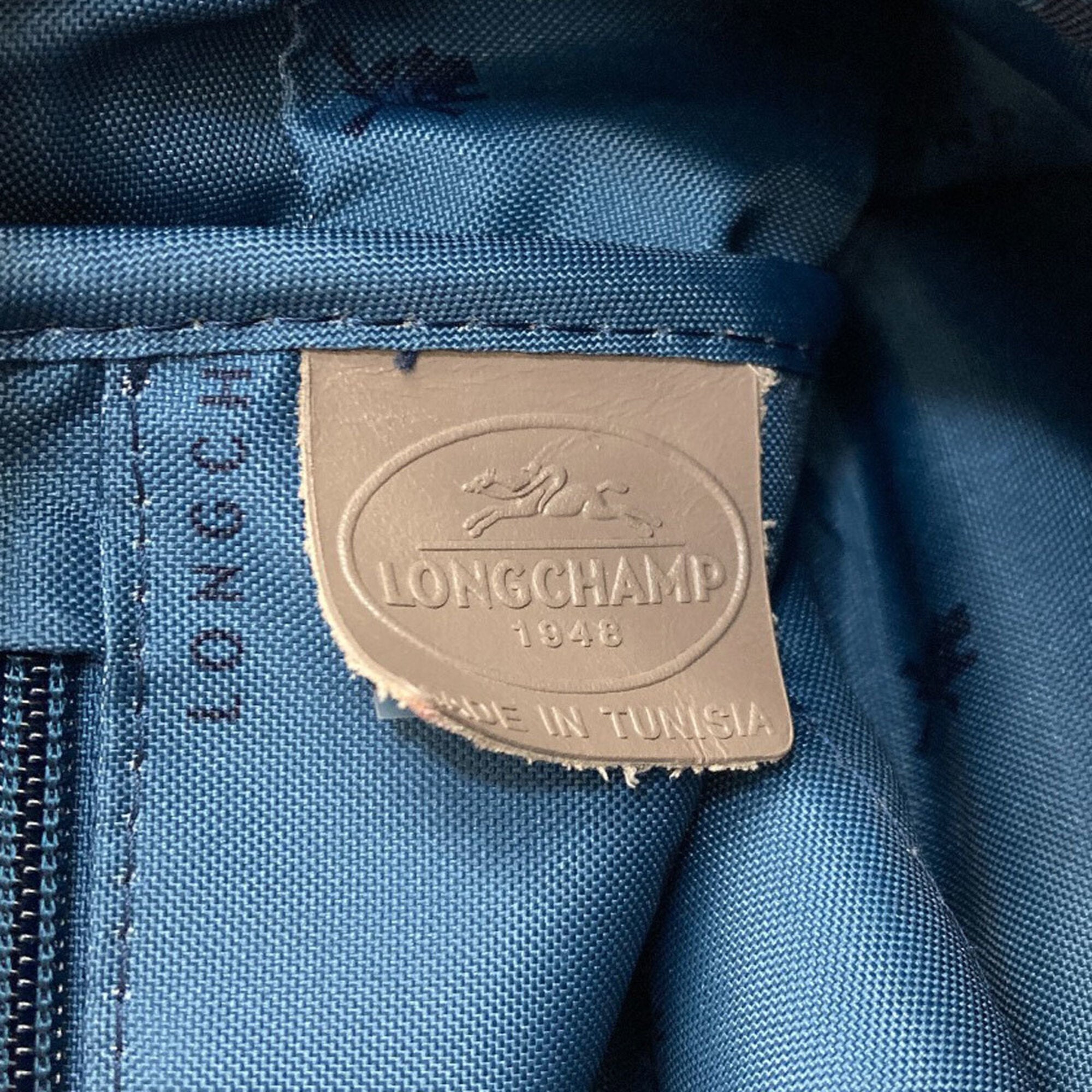 Longchamp Grayish Leather Handbag (Pre-Owned)