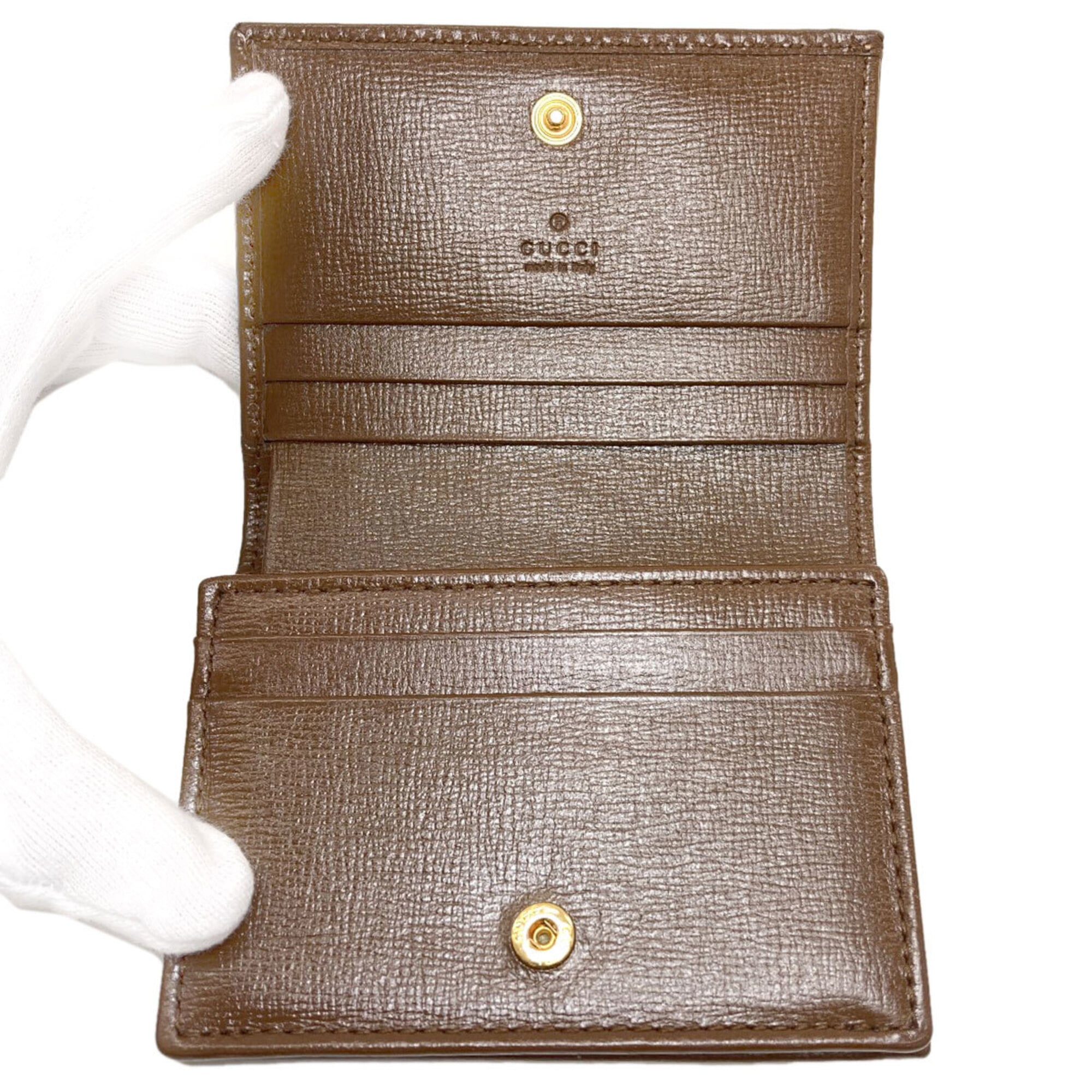 Gucci Brown Leather Wallet (Bi-Fold) (Pre-Owned)