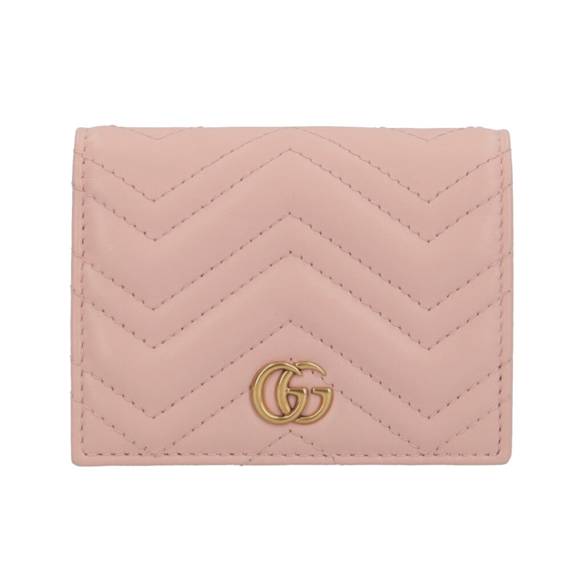 Gucci Pink Leather Wallet (Bi-Fold) (Pre-Owned)