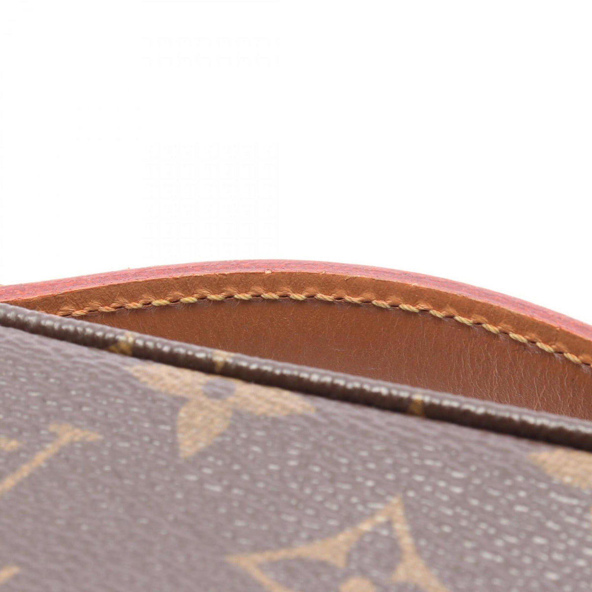 Louis Vuitton Brown Monogram Coated Canvas Handbag Pouch (Pre-Owned)