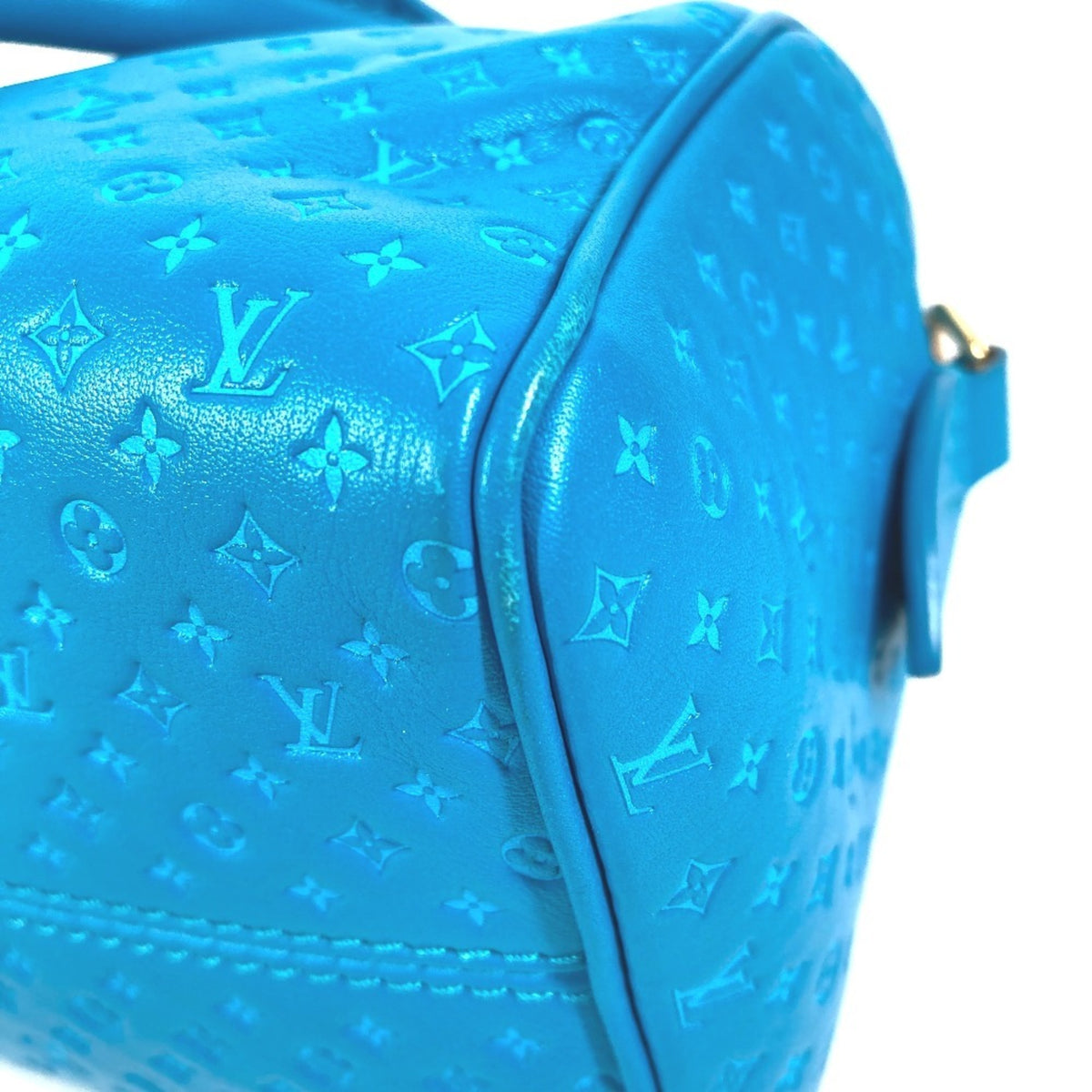 Louis Vuitton Blue Leather Handbag Shoulder Bag (Pre-Owned)