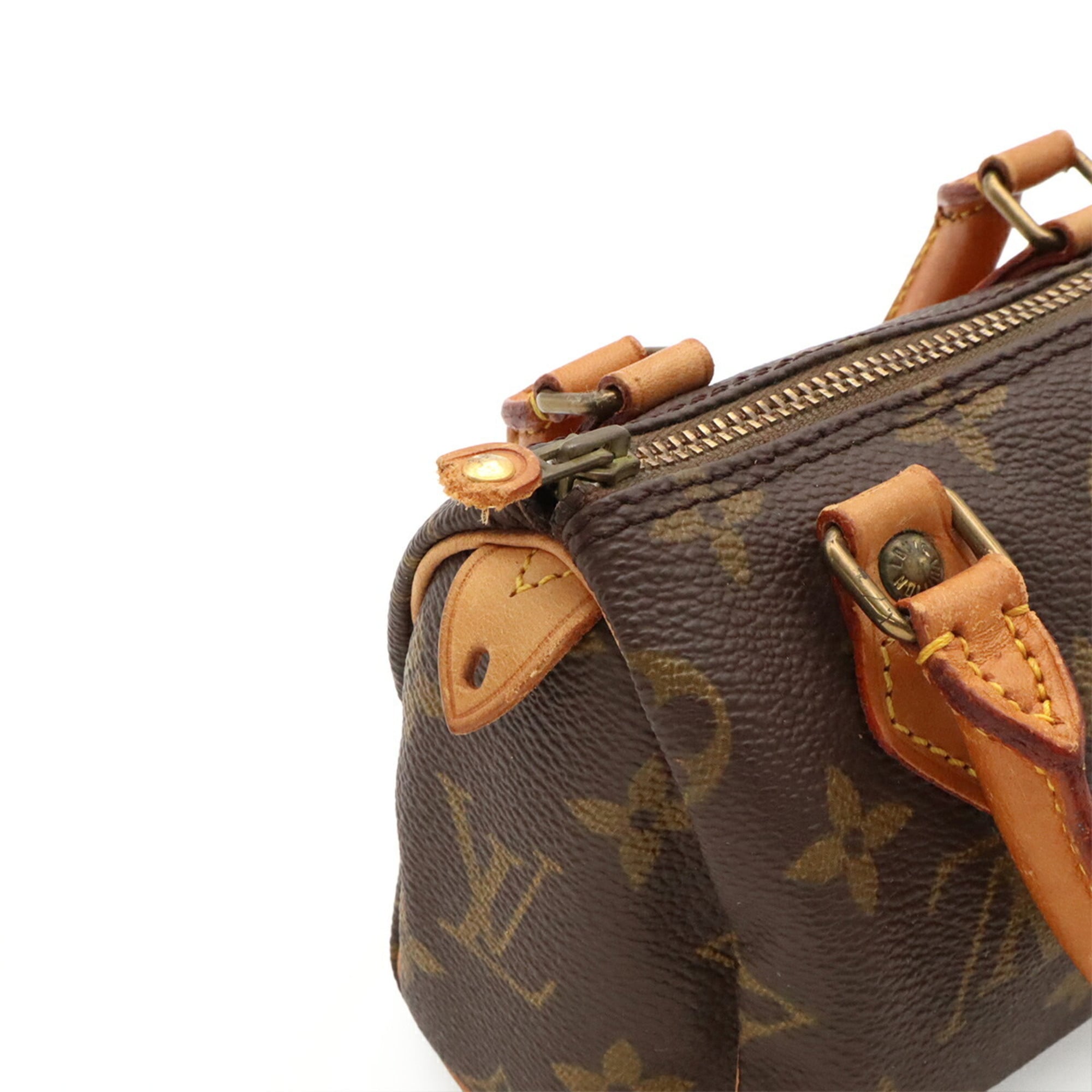 Louis Vuitton Brown Monogram Mini Handbag Pouch Shoulder Bag (Pre-Owned)