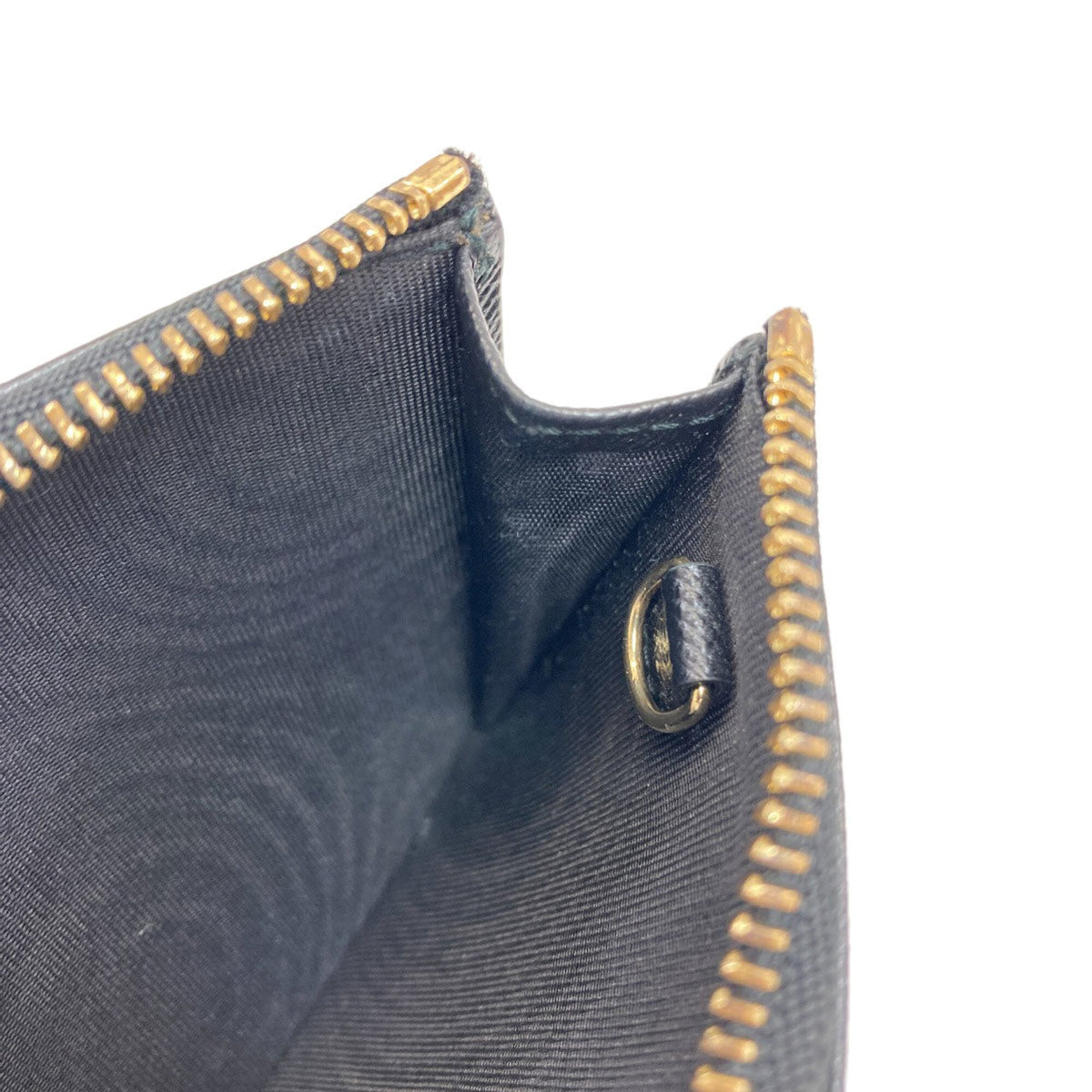 Salvatore Ferragamo Black Leather Coin Purse/Coin Case (Pre-Owned)