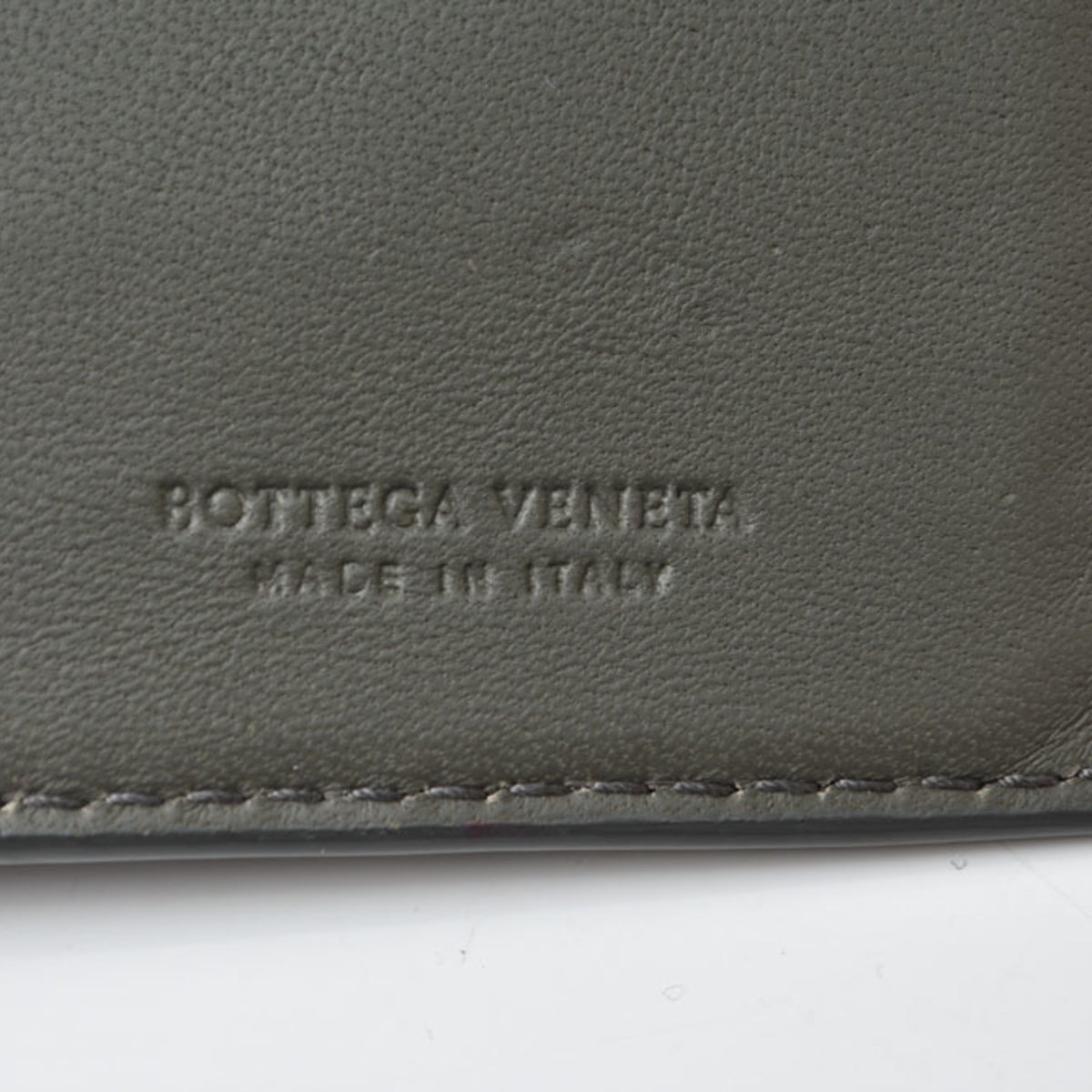 Bottega Veneta Black Khaki Leather Coin Purse/Coin Case (Pre-Owned)