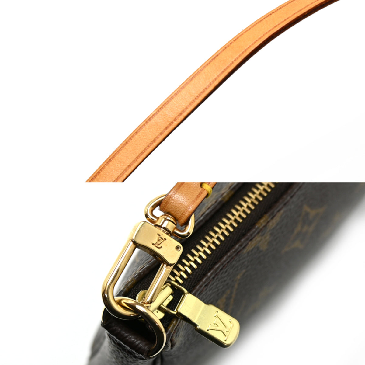 Louis Vuitton Brown Monogram Pochette Shoulder Bag (Pre-Owned)