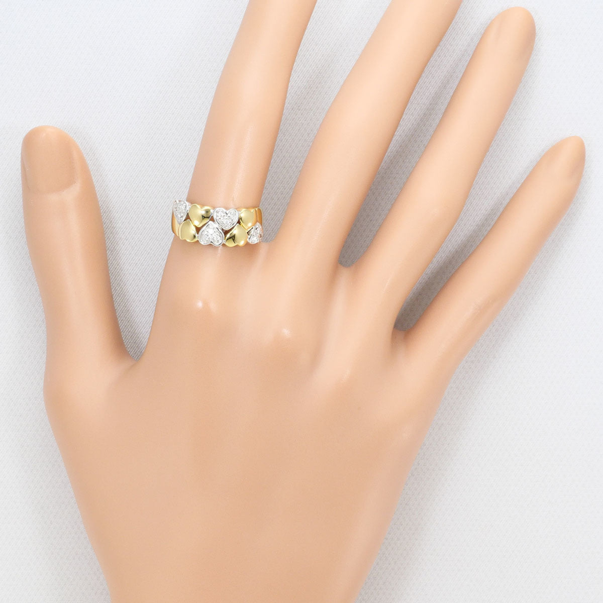 Unbranded White Gold Yellow Gold Yellow Gold (18K) White Gold (18K) Band Ring (Pre-Owned)