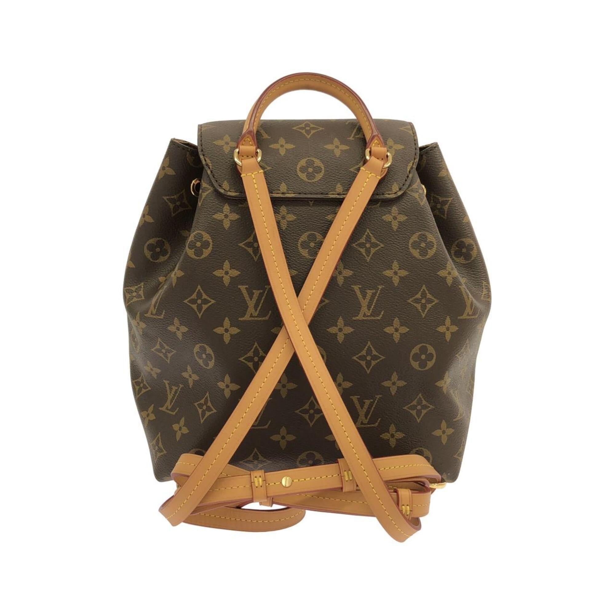 Louis Vuitton Marron Coated Canvas Backpack (Pre-Owned)