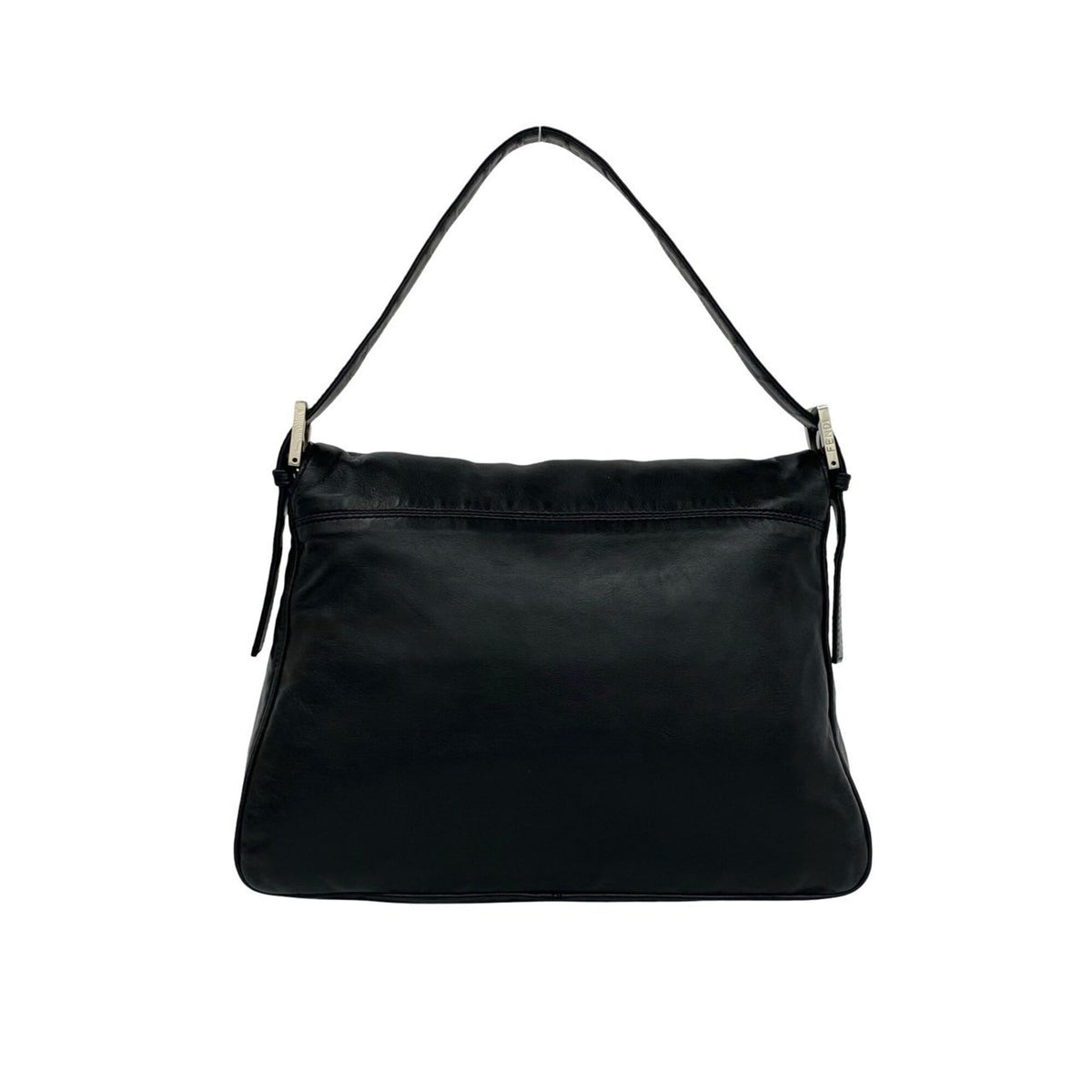 Fendi Black Leather Handbag Shoulder Bag (Pre-Owned)